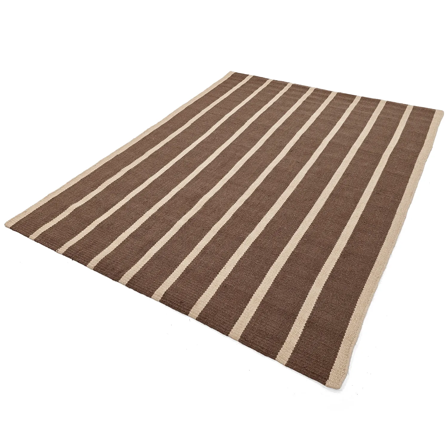 Wool rug - Luton (natural/deep taupe)