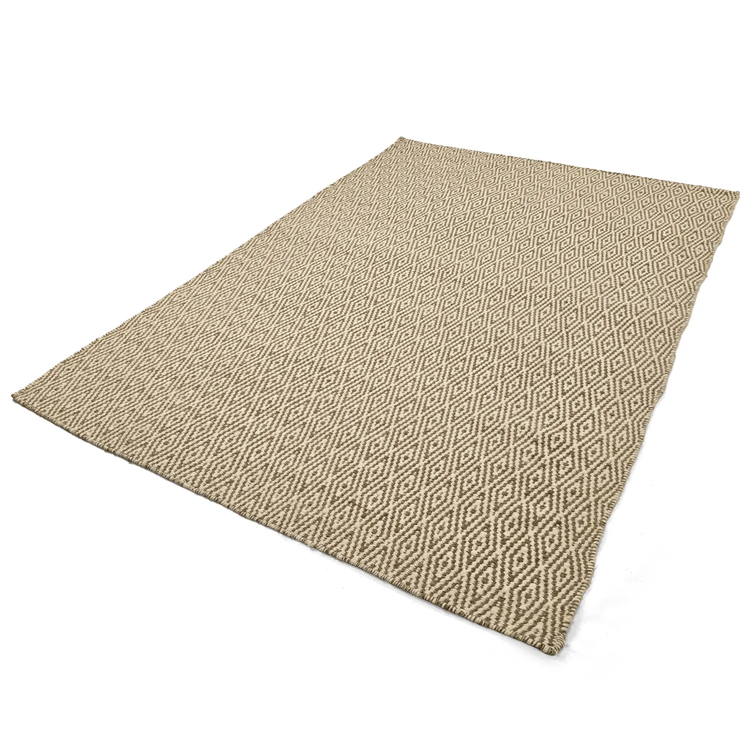 Wool rug - Monastir (brown/white)