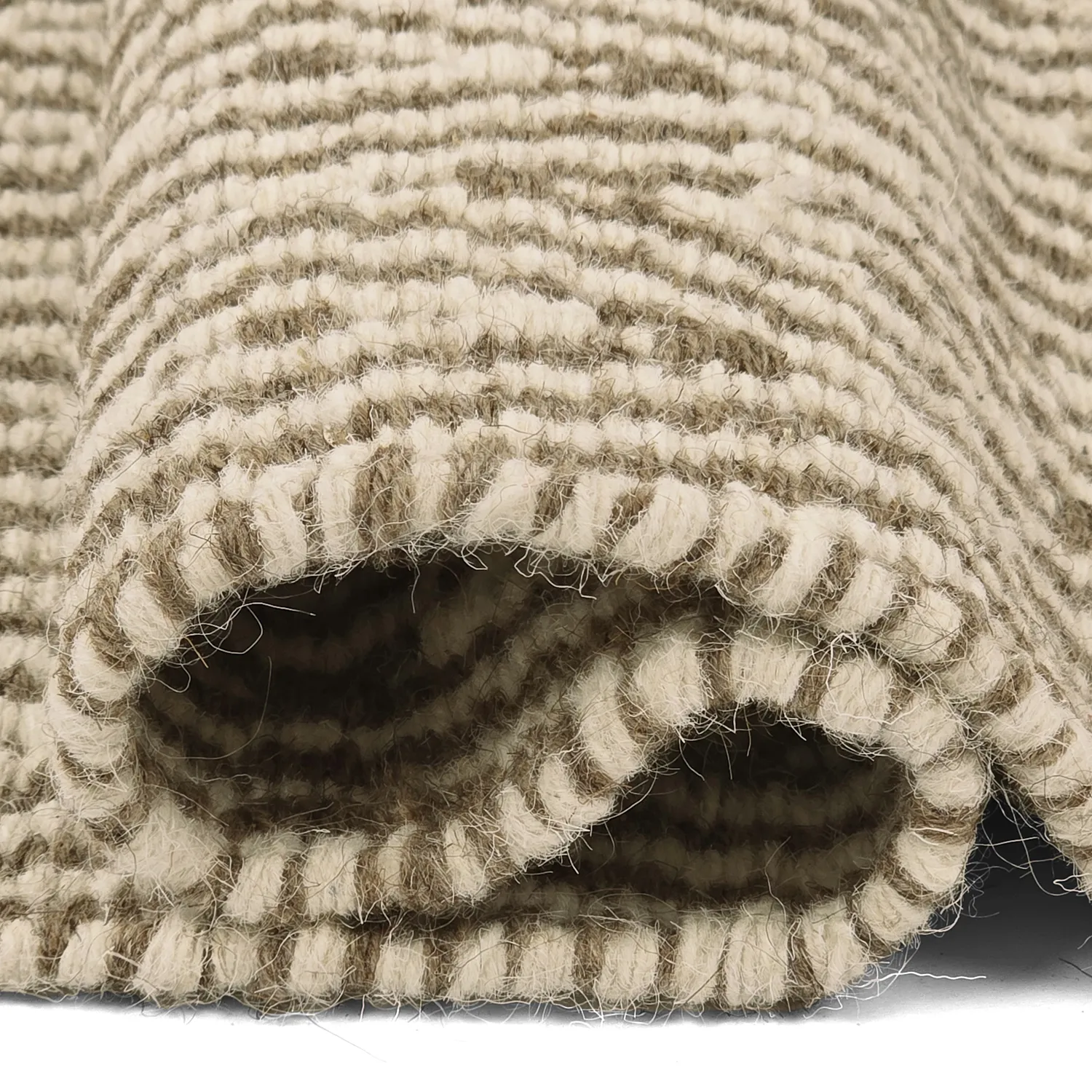 Wool rug - Monastir (brown/white)