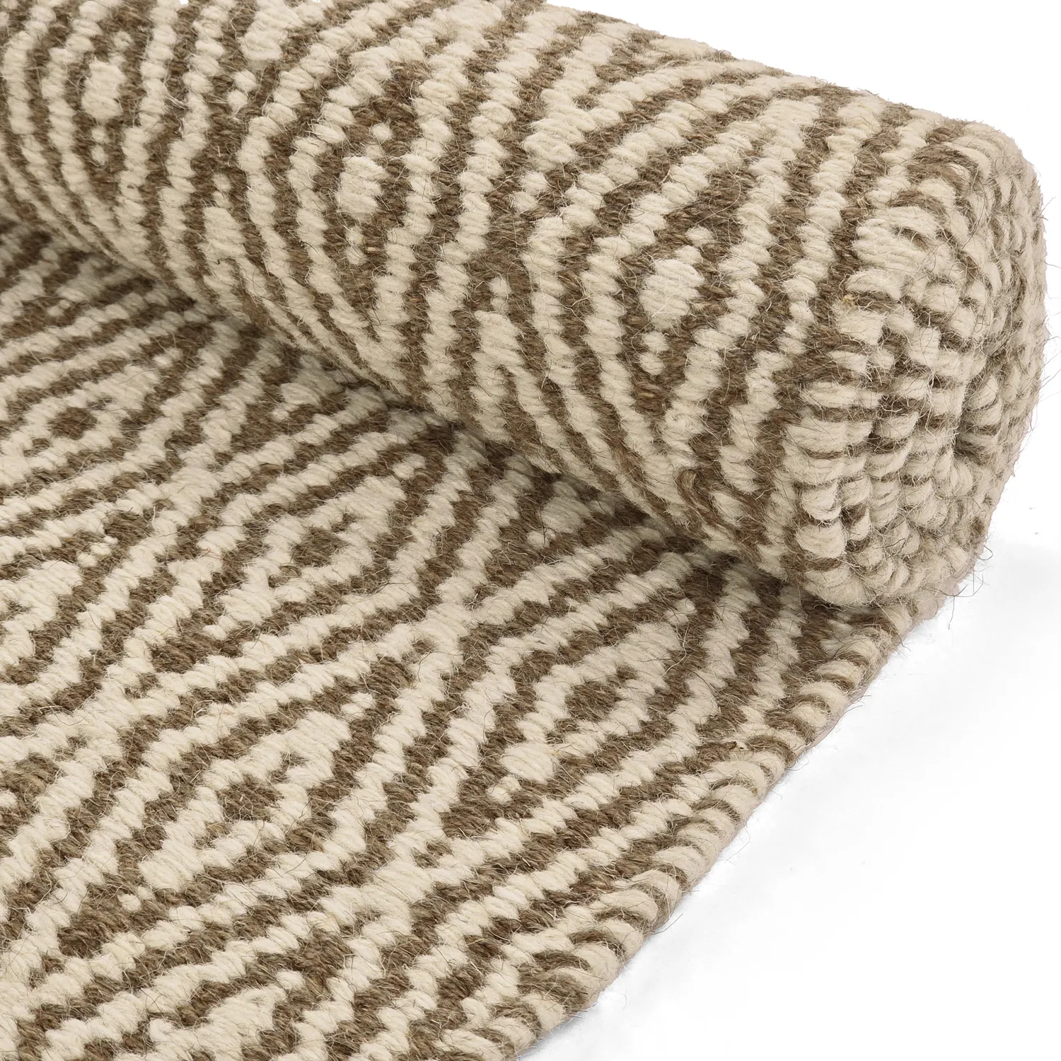 Wool rug - Monastir (brown/white)