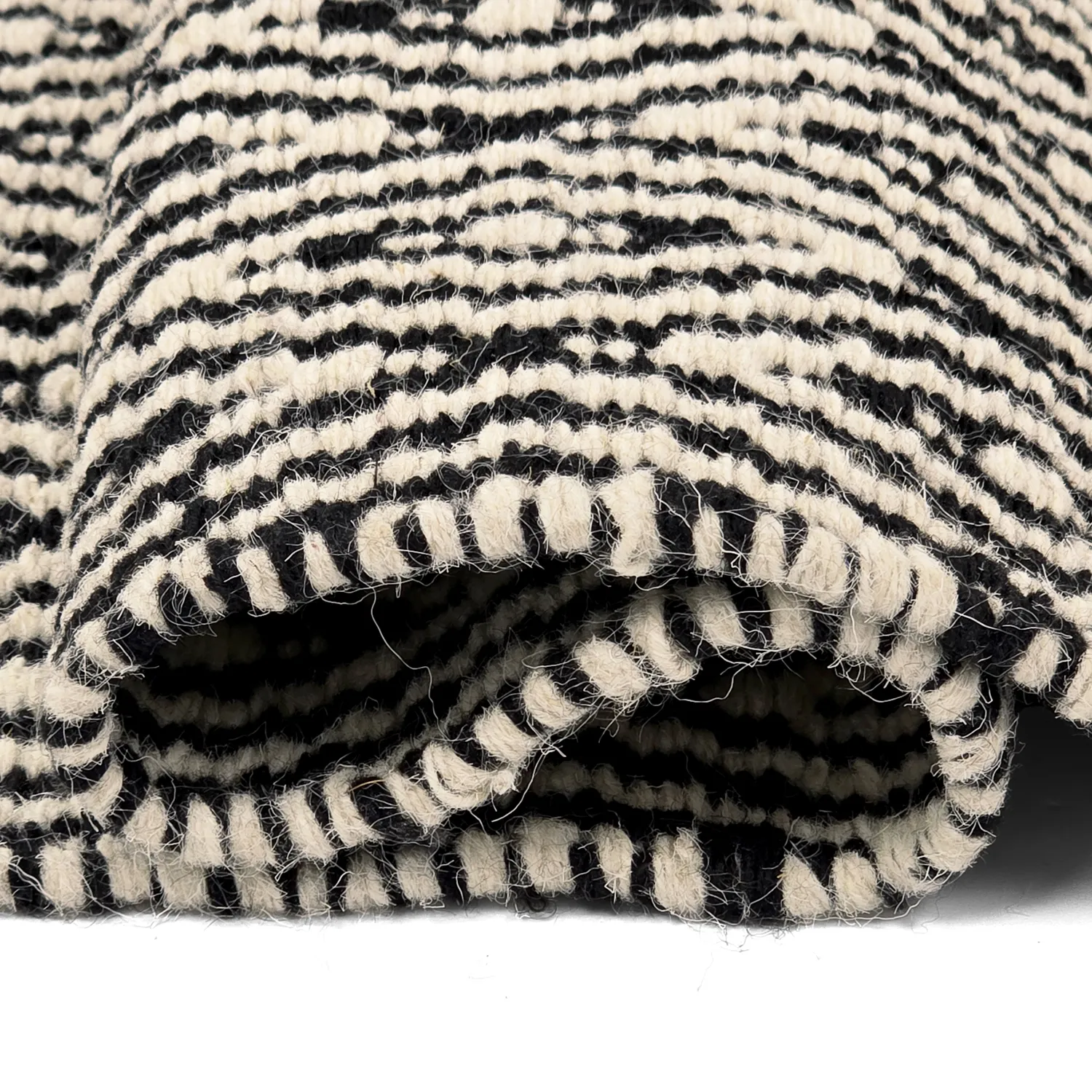 Wool rug - Monastir (black/white)