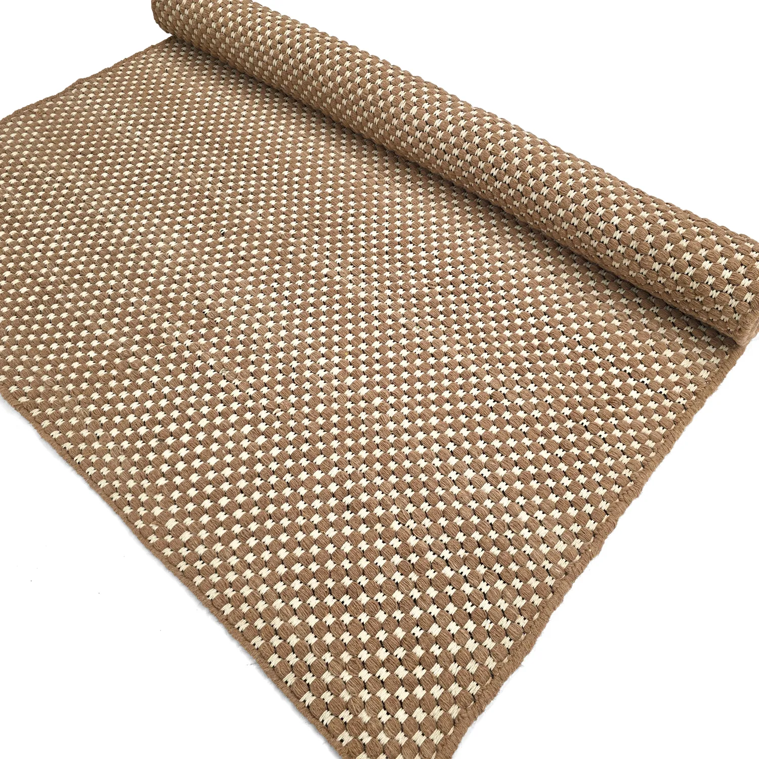 Wool rug - Ovelia (brown/white)