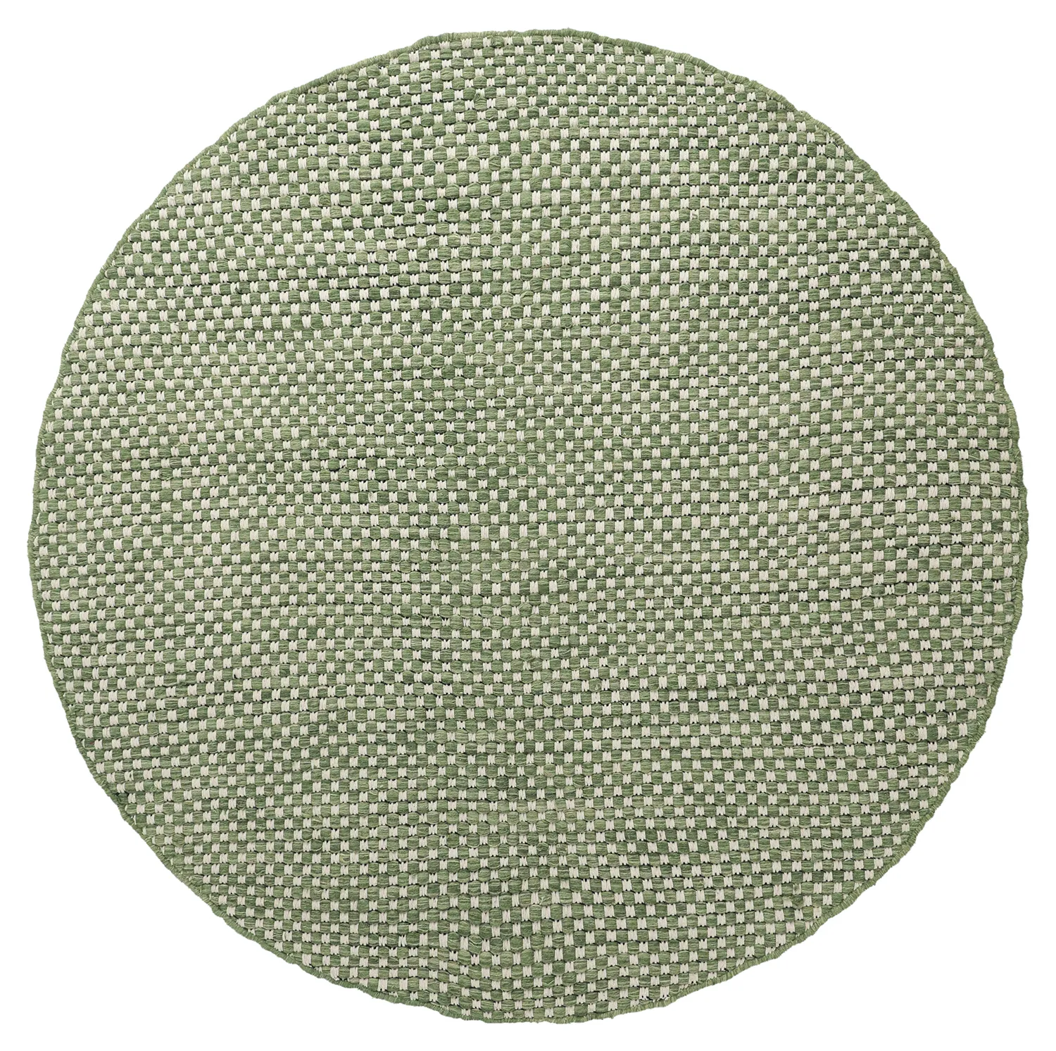 Round rug - Ovelia (green/white)