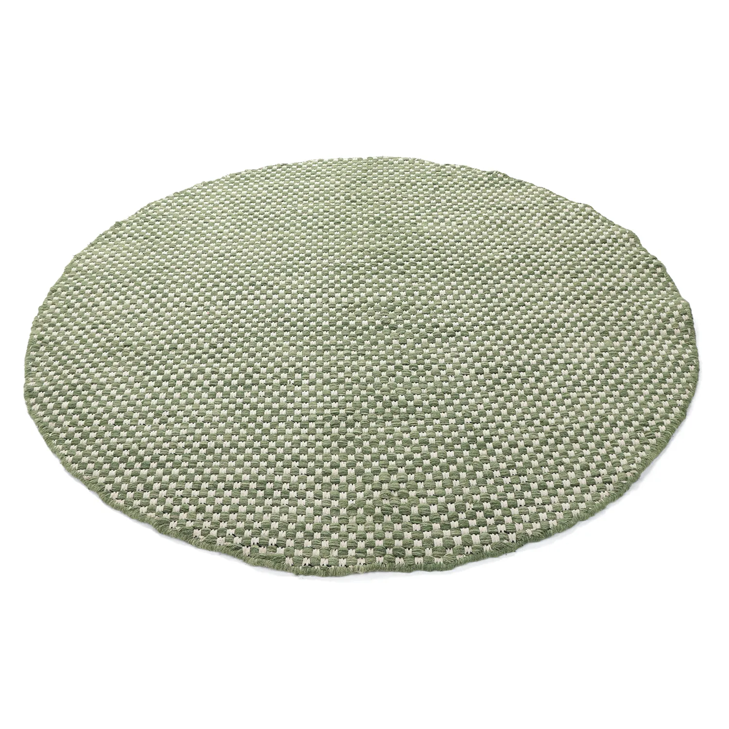 Round rug - Ovelia (green/white)