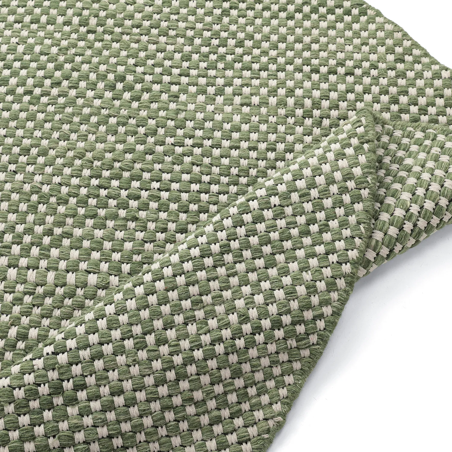 Round rug - Ovelia (green/white)