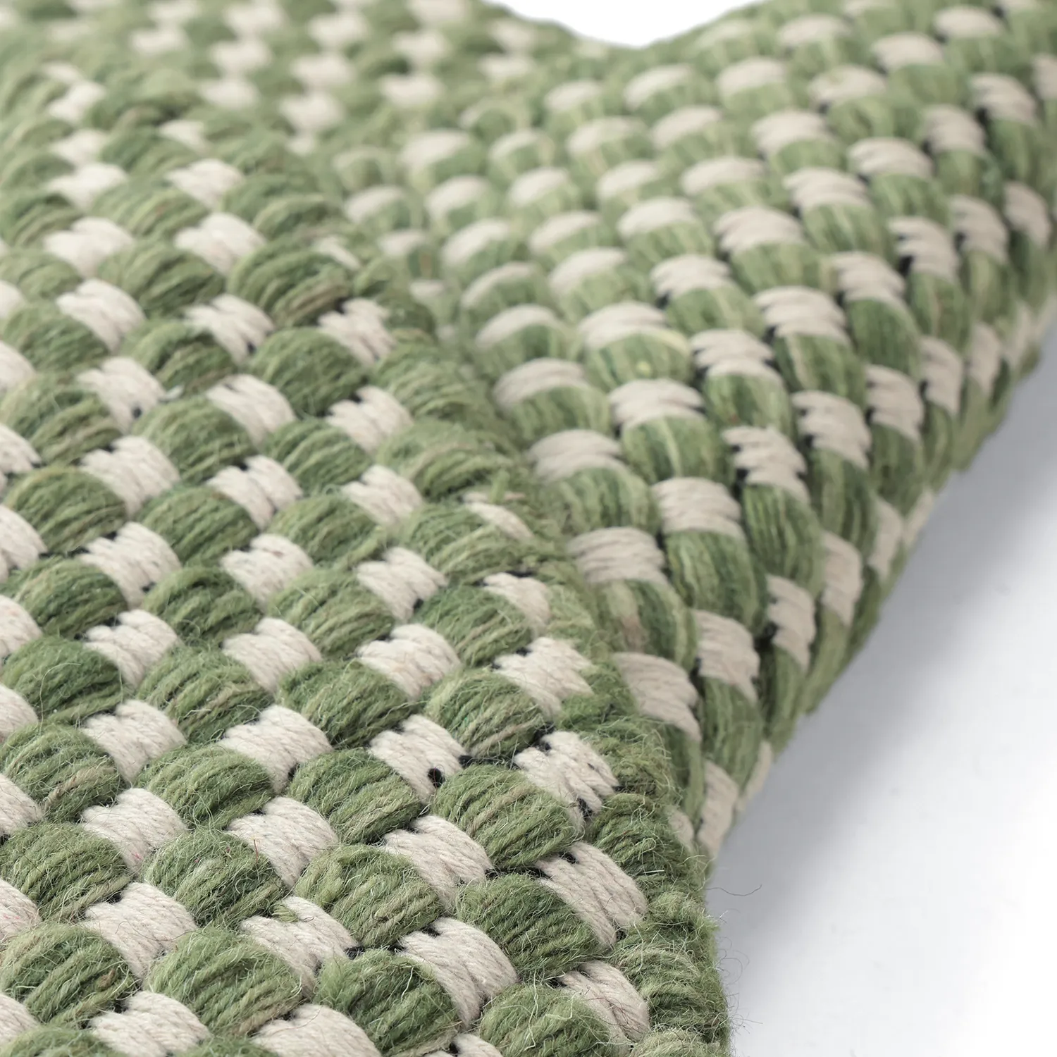 Round rug - Ovelia (green/white)