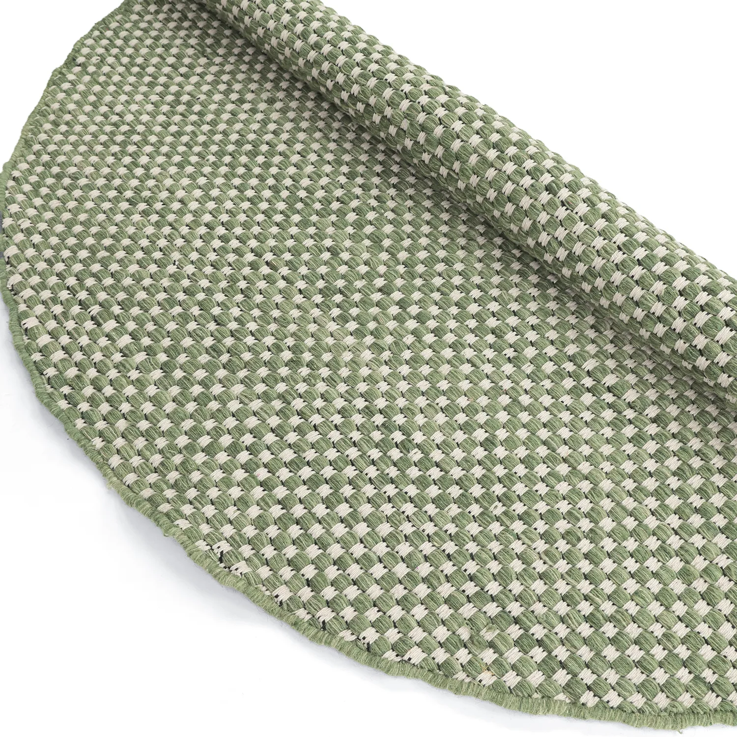 Round rug - Ovelia (green/white)