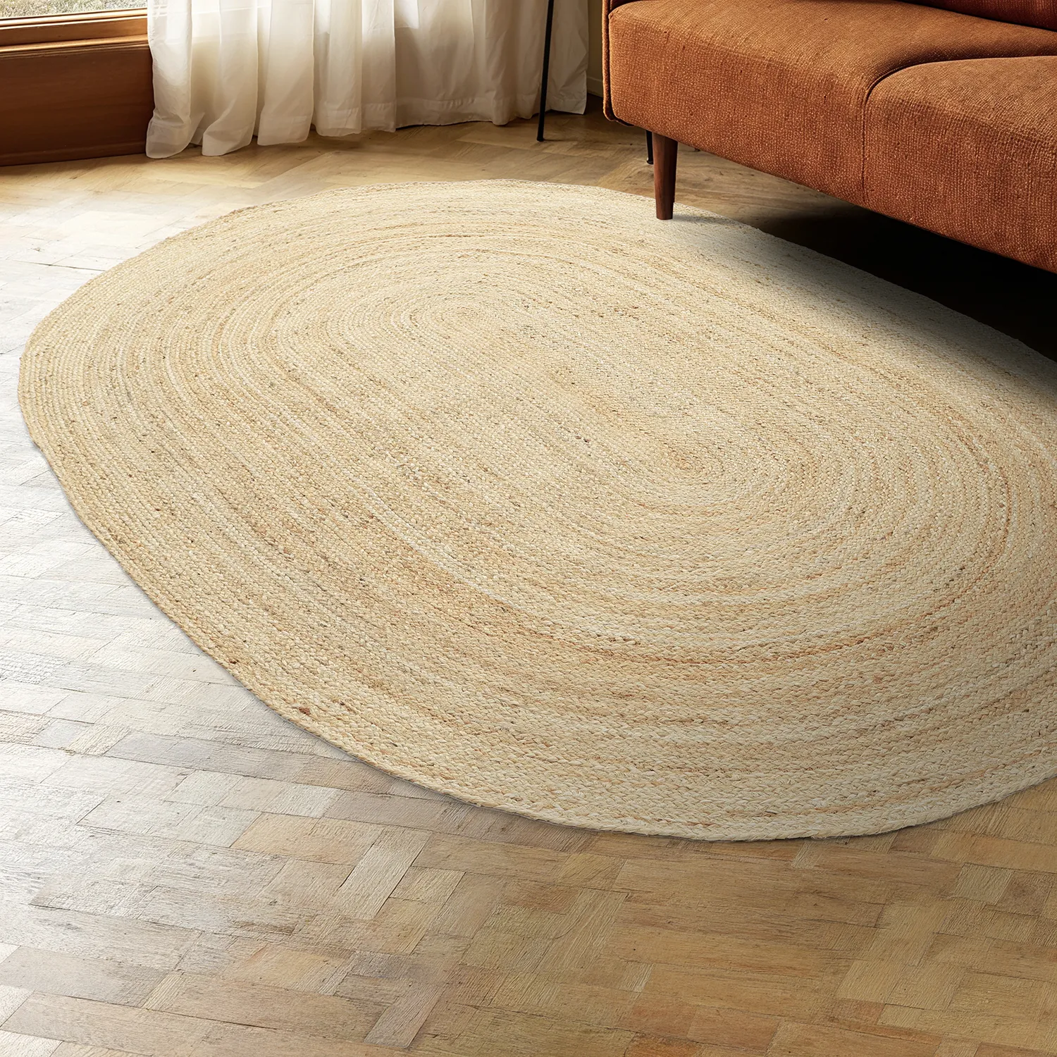 Oval jute rug - San Francisco (jute)