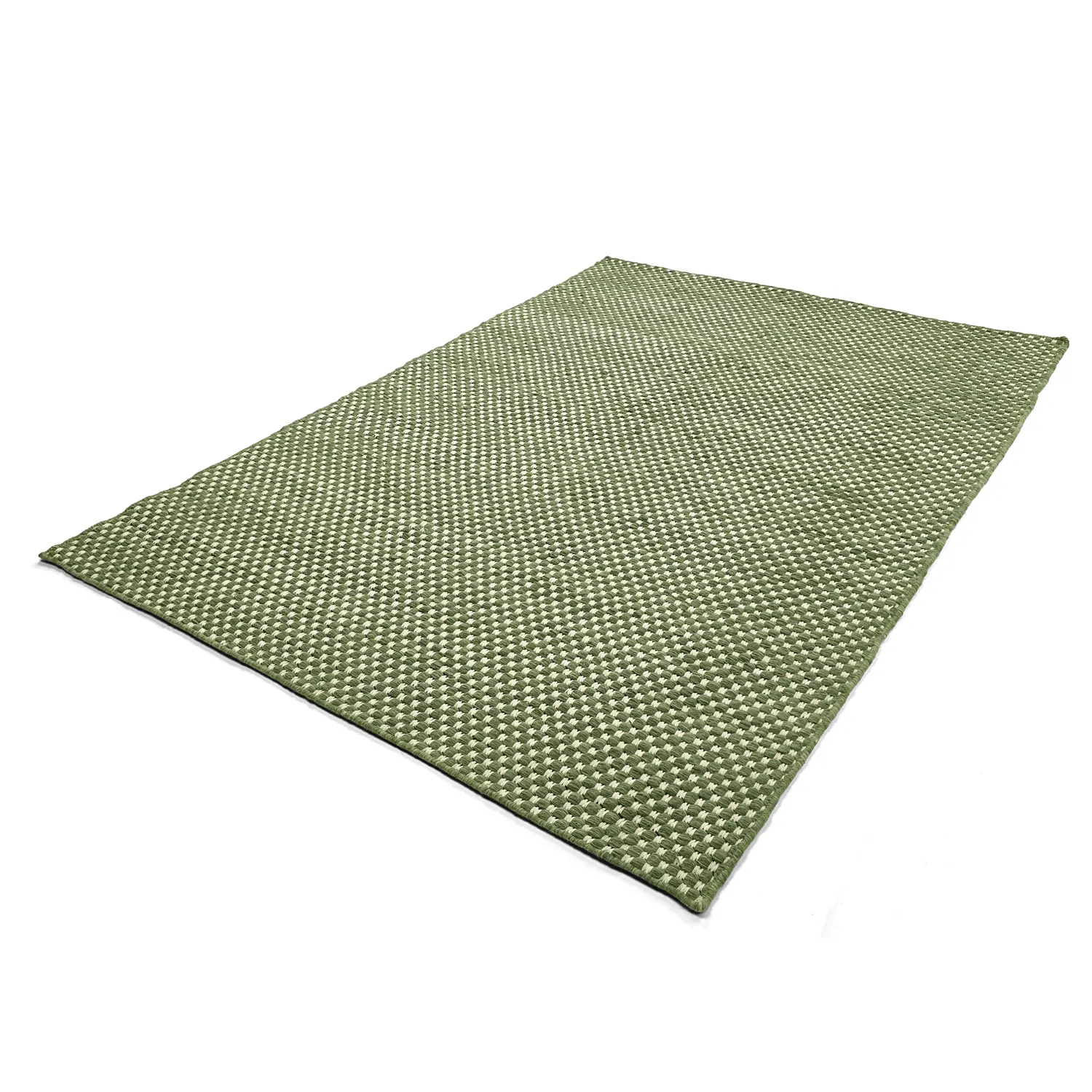Wool rug - Ovelia (green/white)