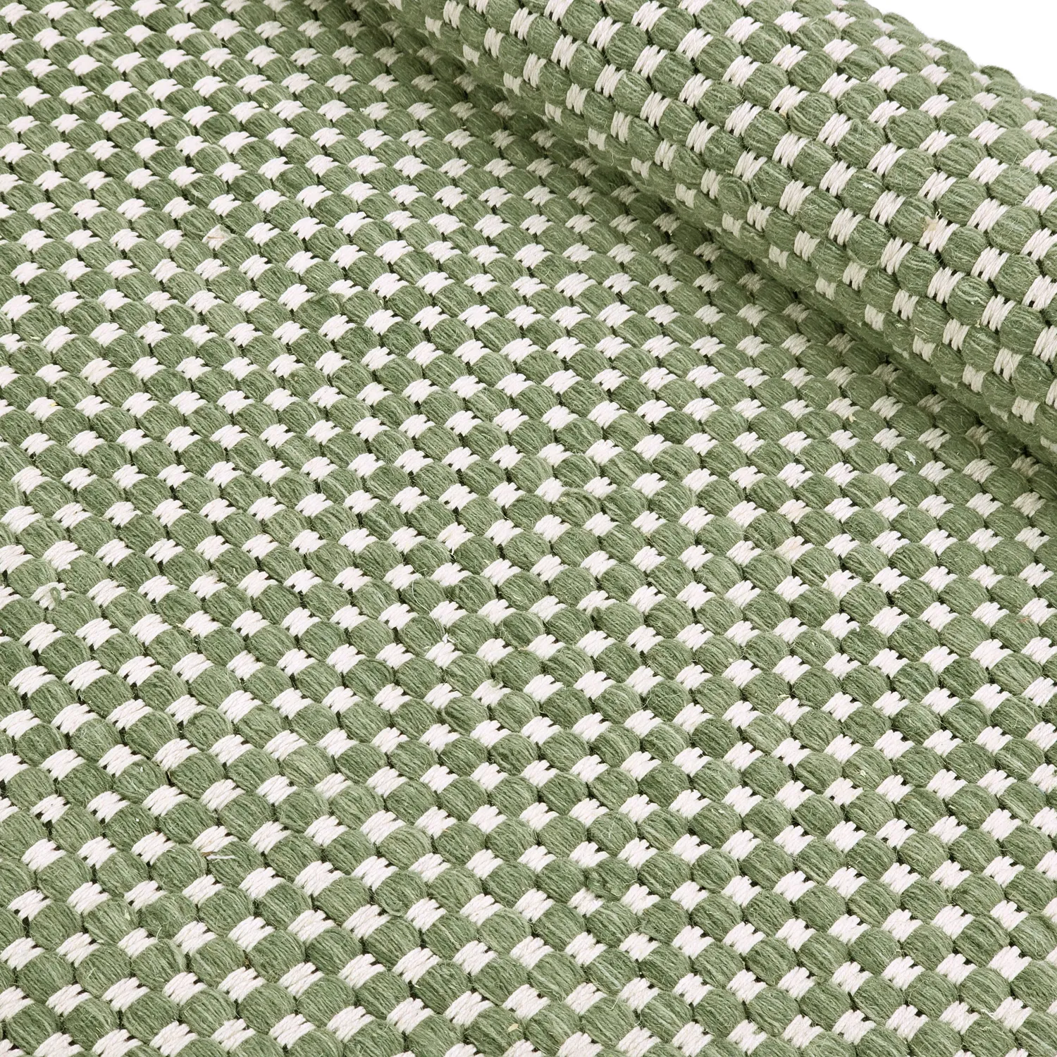 Wool rug - Ovelia (green/white)