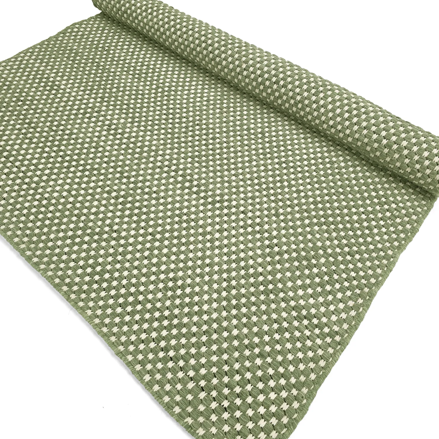 Wool rug - Ovelia (green/white)