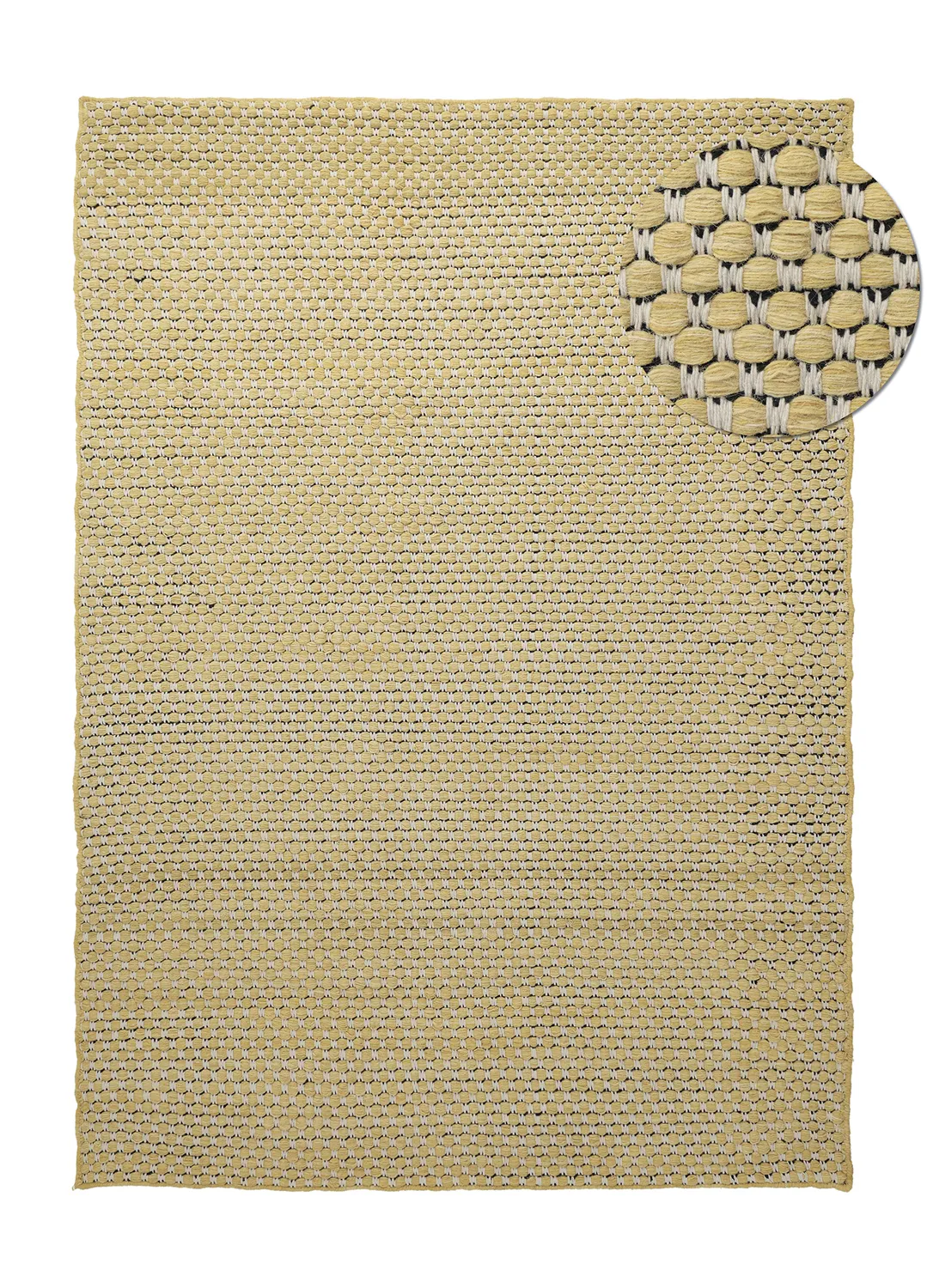 Wool rug - Ovelia (yellow/white)