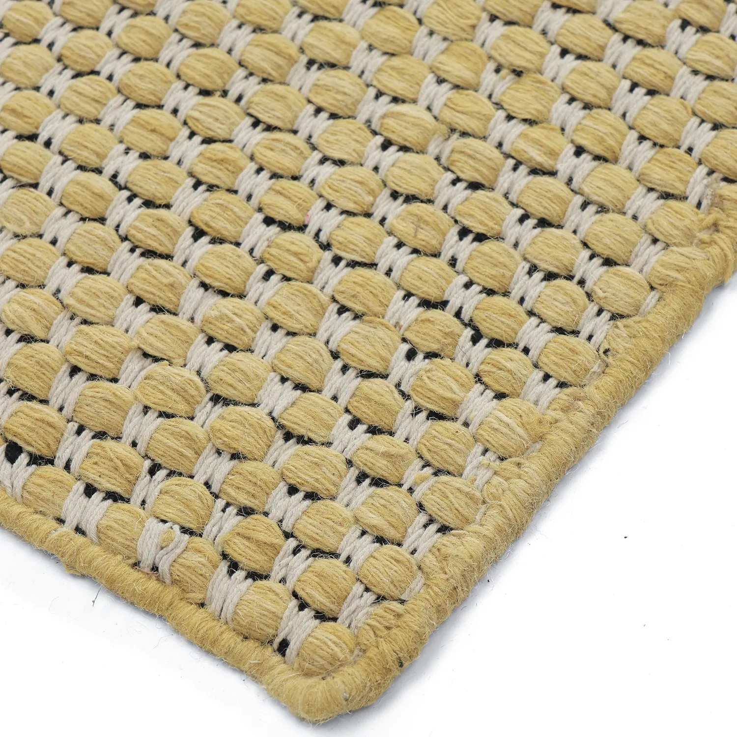 Wool rug - Ovelia (yellow/white)