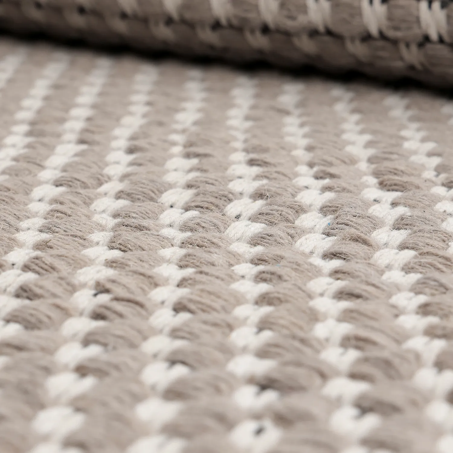 Wool rug - Ovelia (taupe/white)