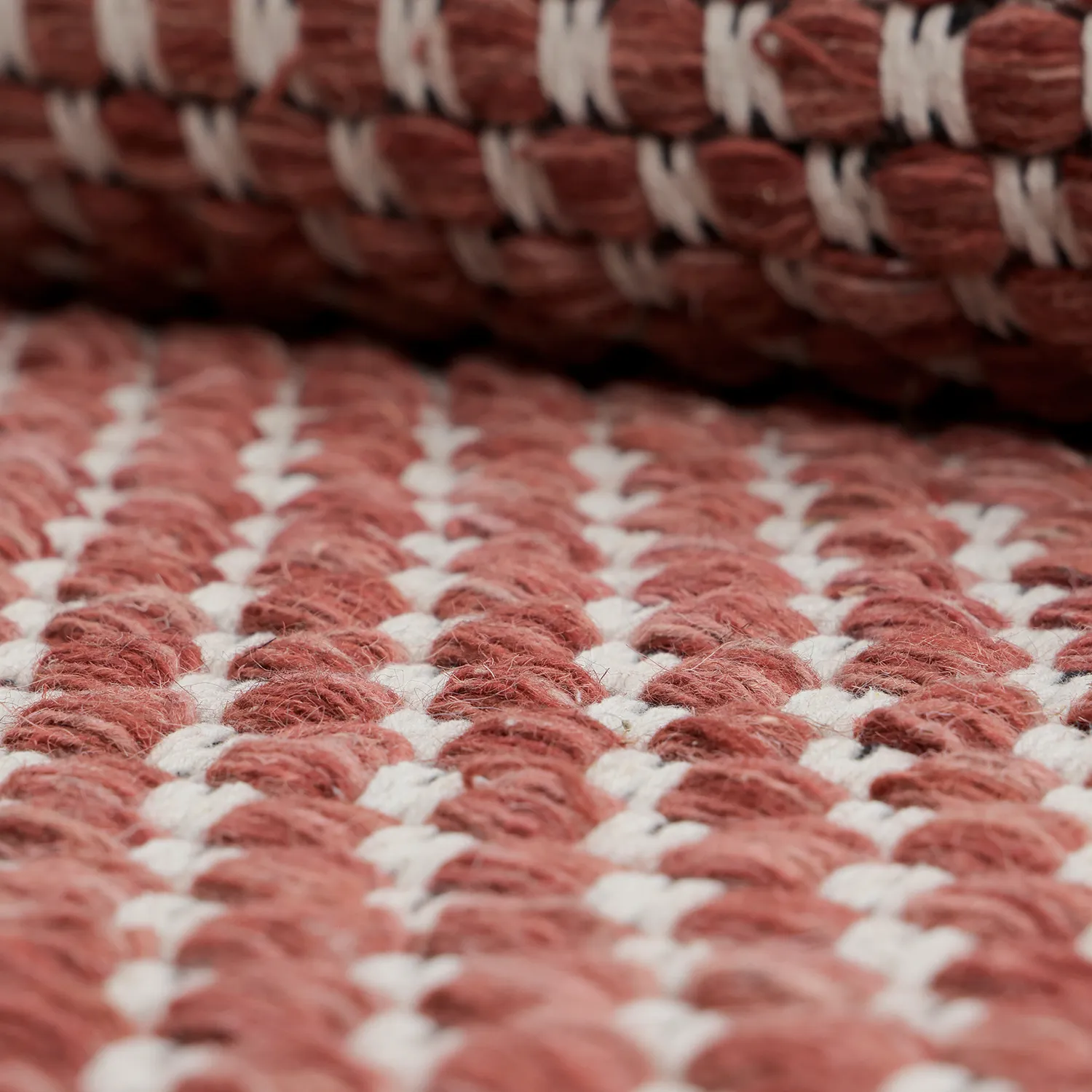 Wool rug - Ovelia (terracotta/white)