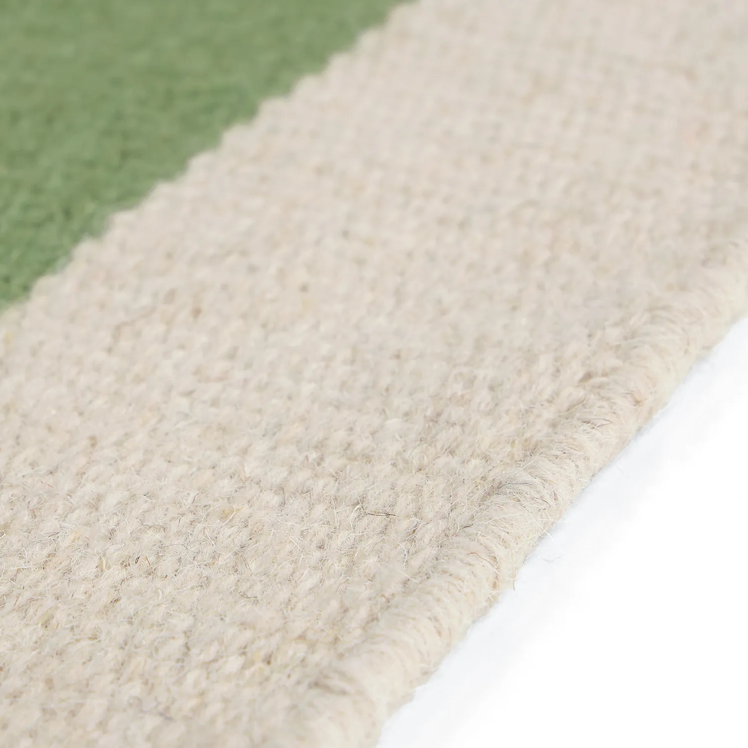 Wool rug - Peniche (cream/green/red)