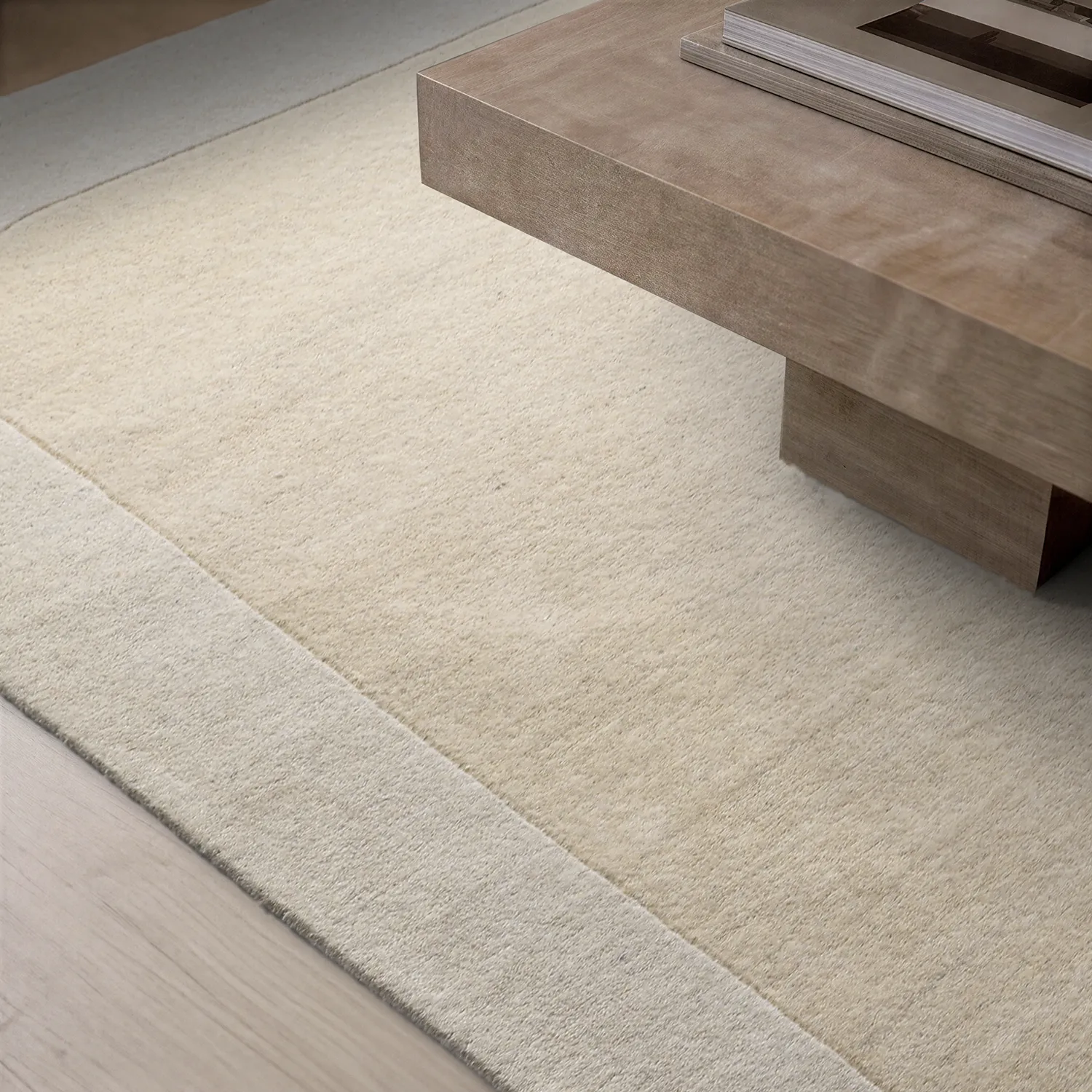 Wool rug - Puri Hand Tufted Wool Premium (cream/white)