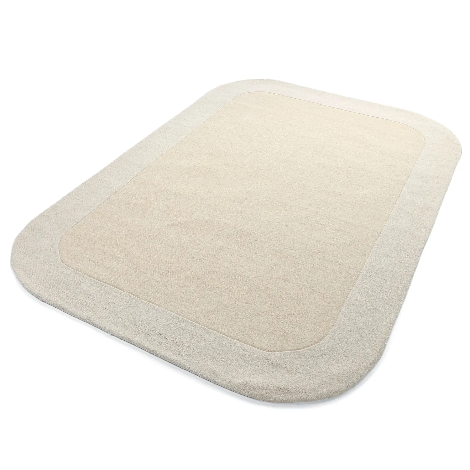 Wool rug - Puri Hand Tufted Wool Premium (cream/white)