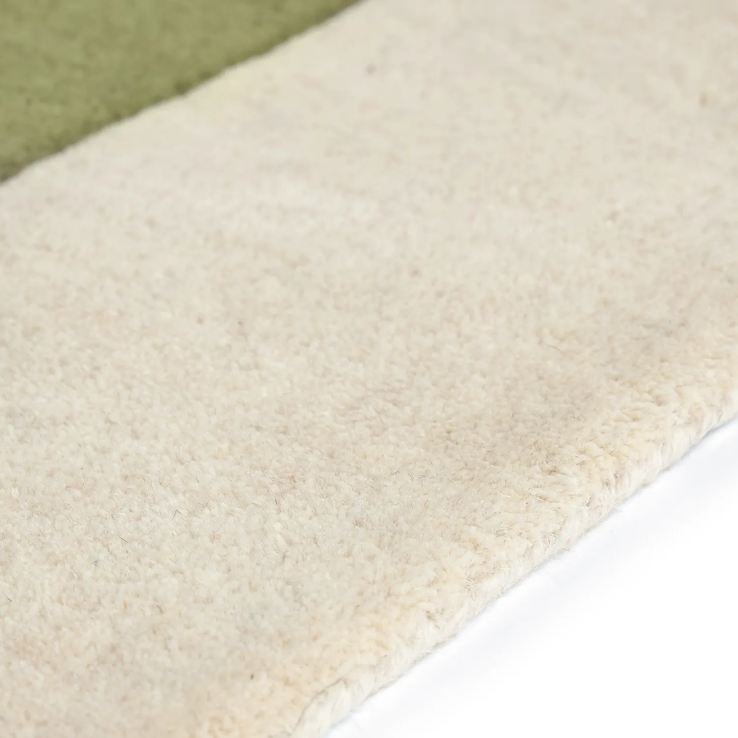 Wool rug - Puri Hand Tufted Wool Premium (green/cream)