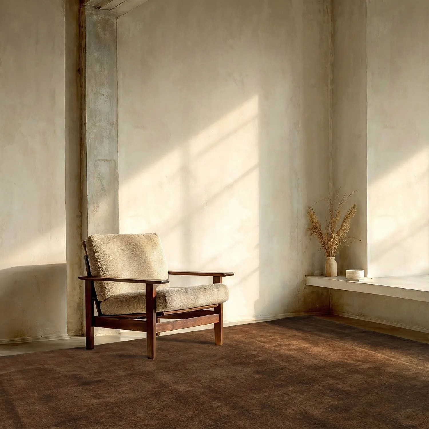 Wool rug - Rozel Handloom Wool Premium (brown)