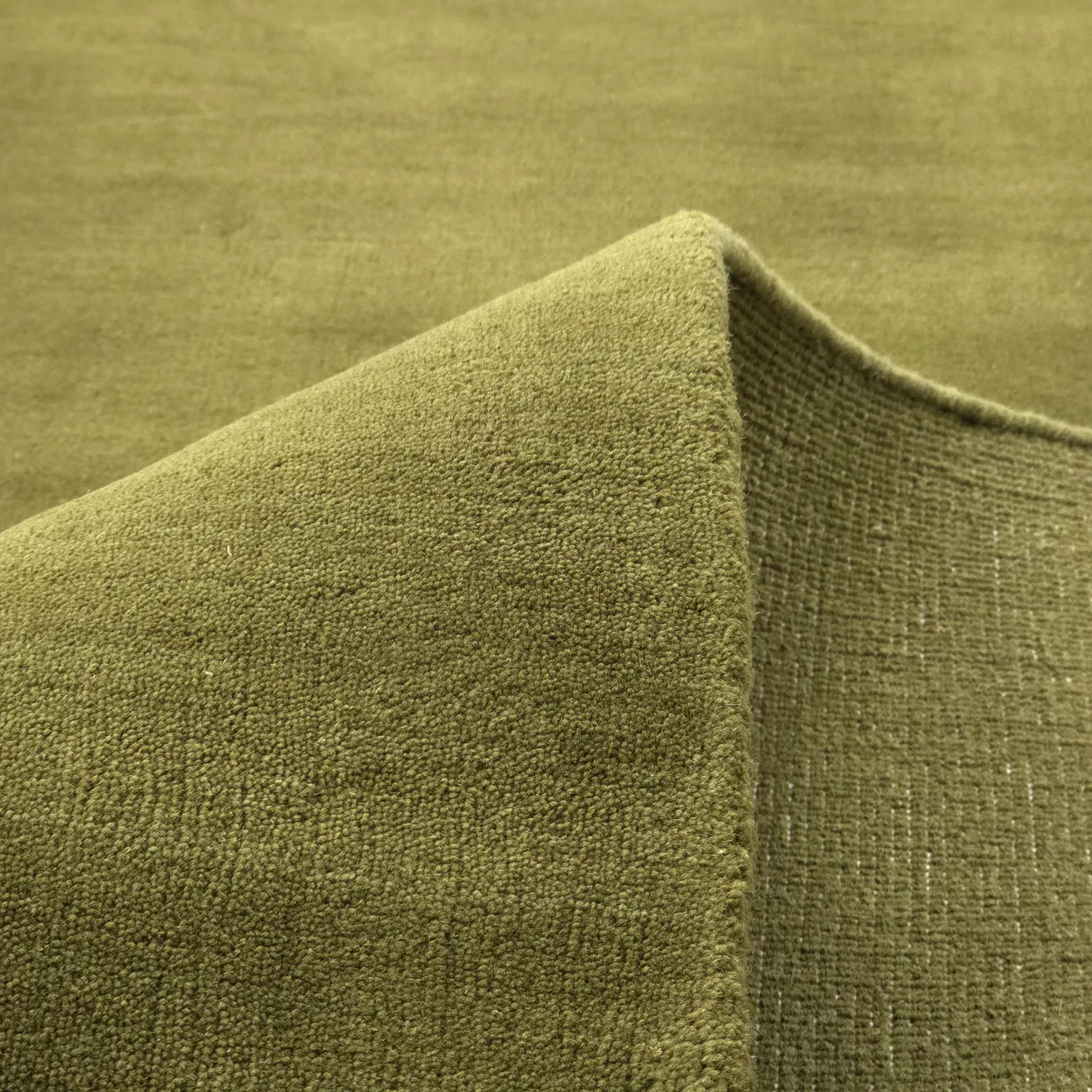 Wool rug - Rozel Handloom Wool Premium (moss green)