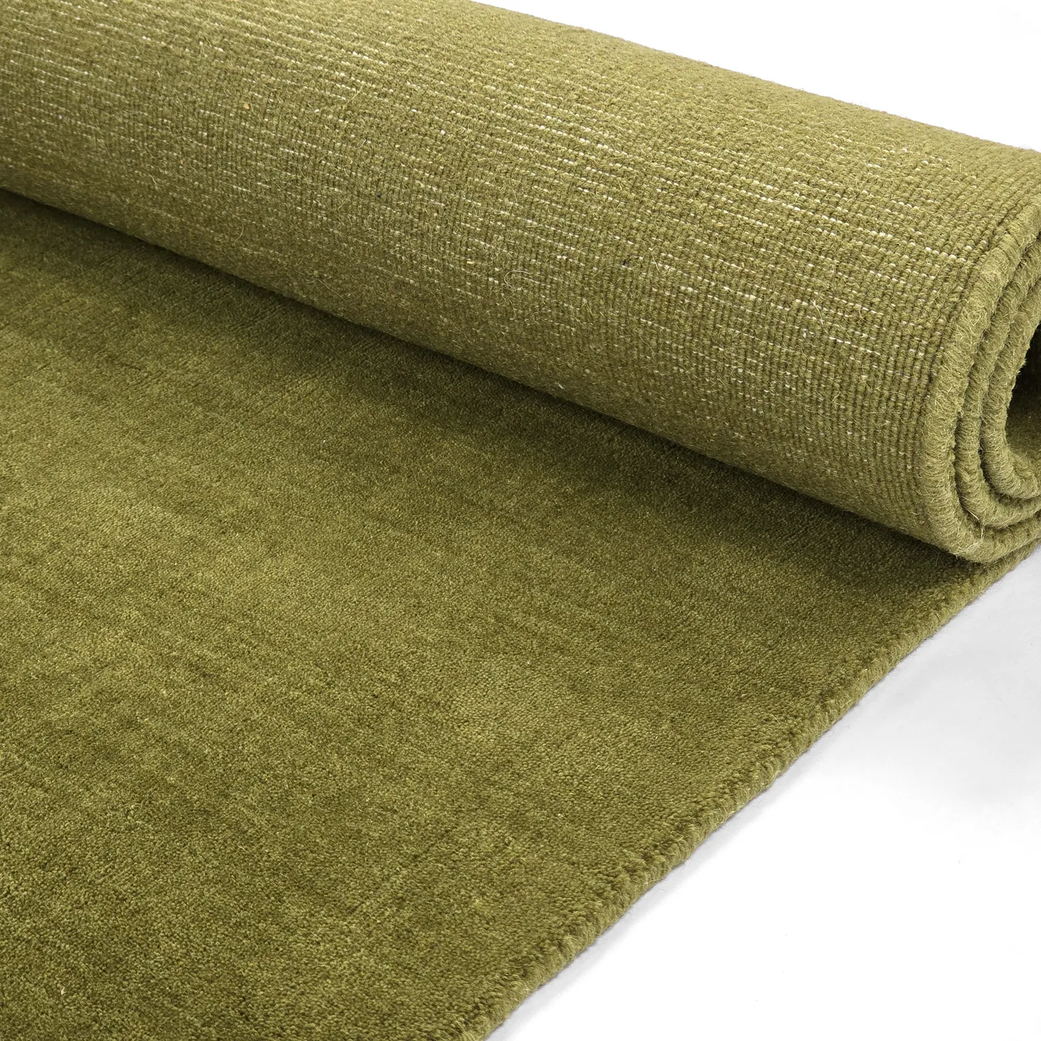 Wool rug - Rozel Handloom Wool Premium (moss green)