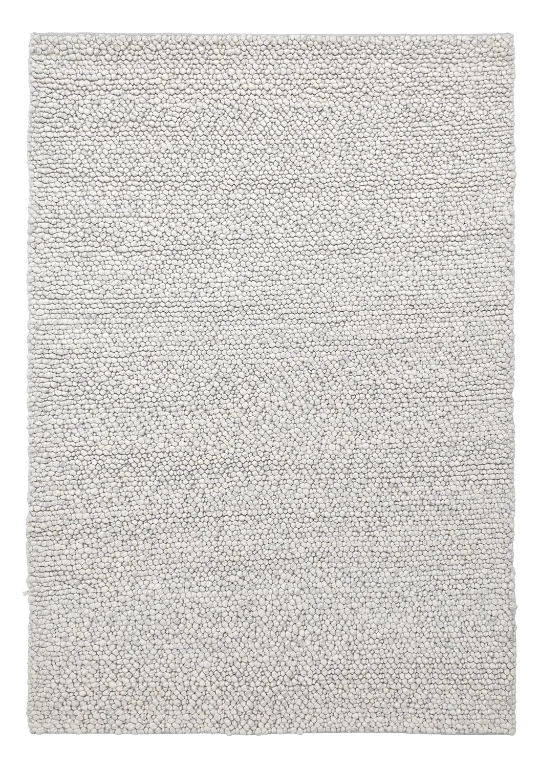 Wool rug - Sala Irregular Wool Bubble (light grey melange)