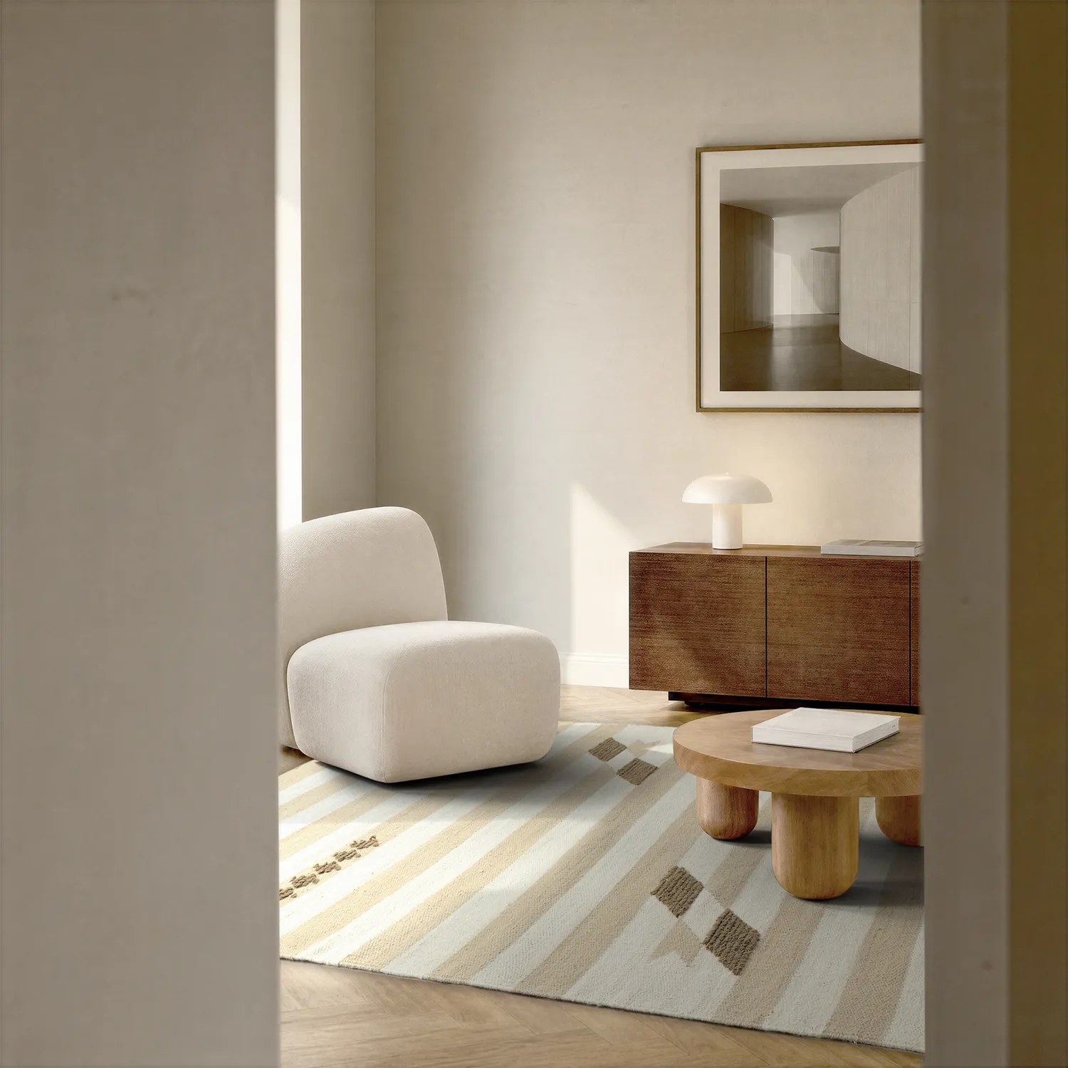 Wool rug - Serpa (cream)