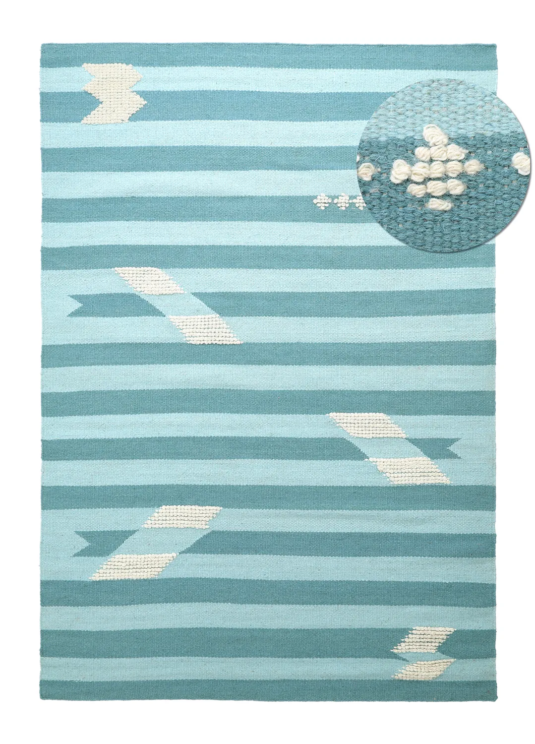 Wool rug - Serpa (light blue)
