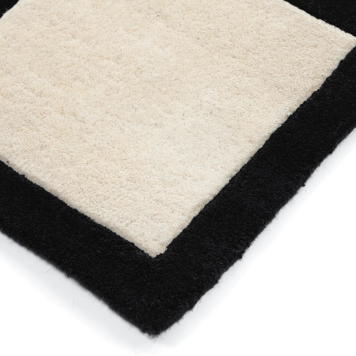 Wool rug - Syl Hand Tufted Wool Premium (black/white)
