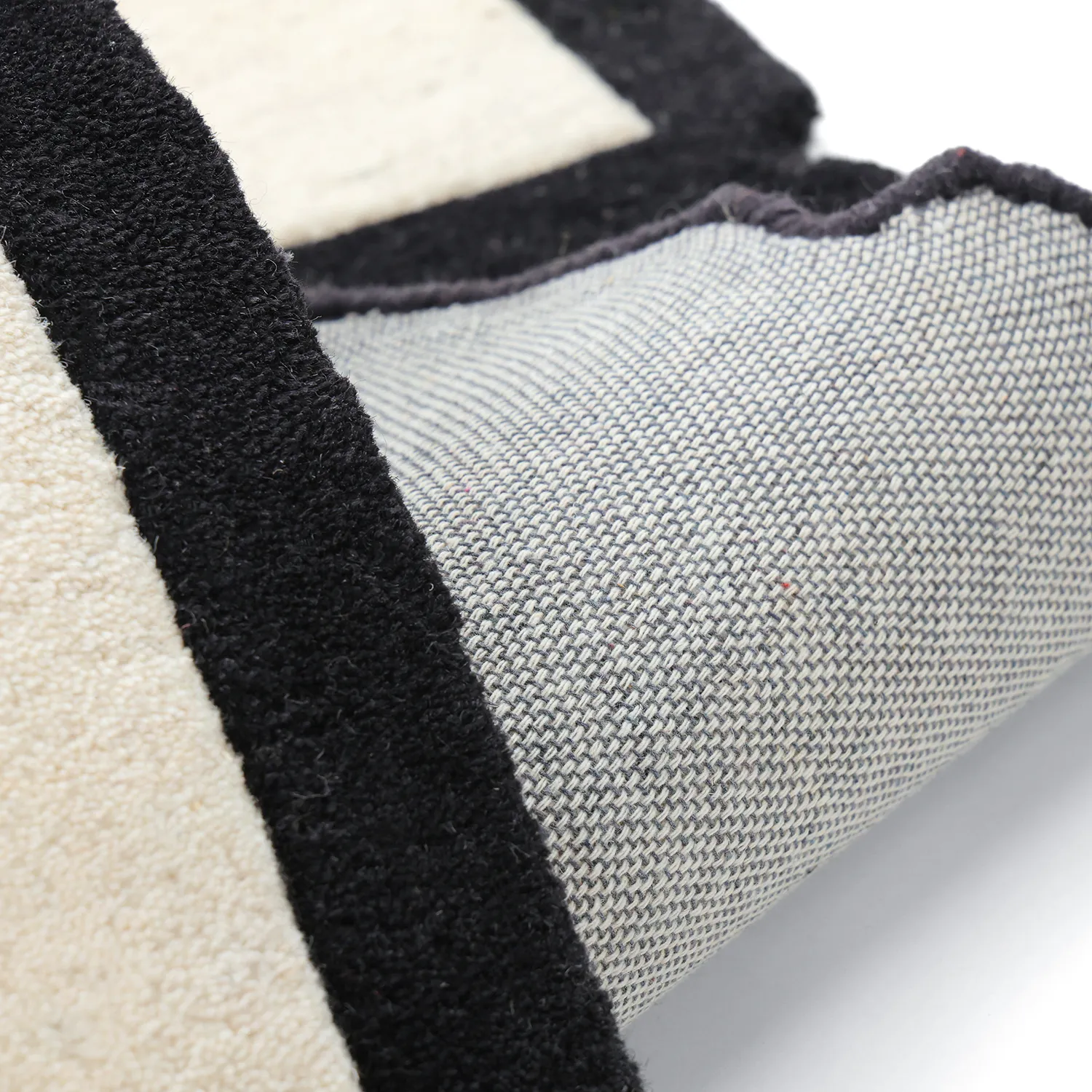 Wool rug - Syl Hand Tufted Wool Premium (black/white)