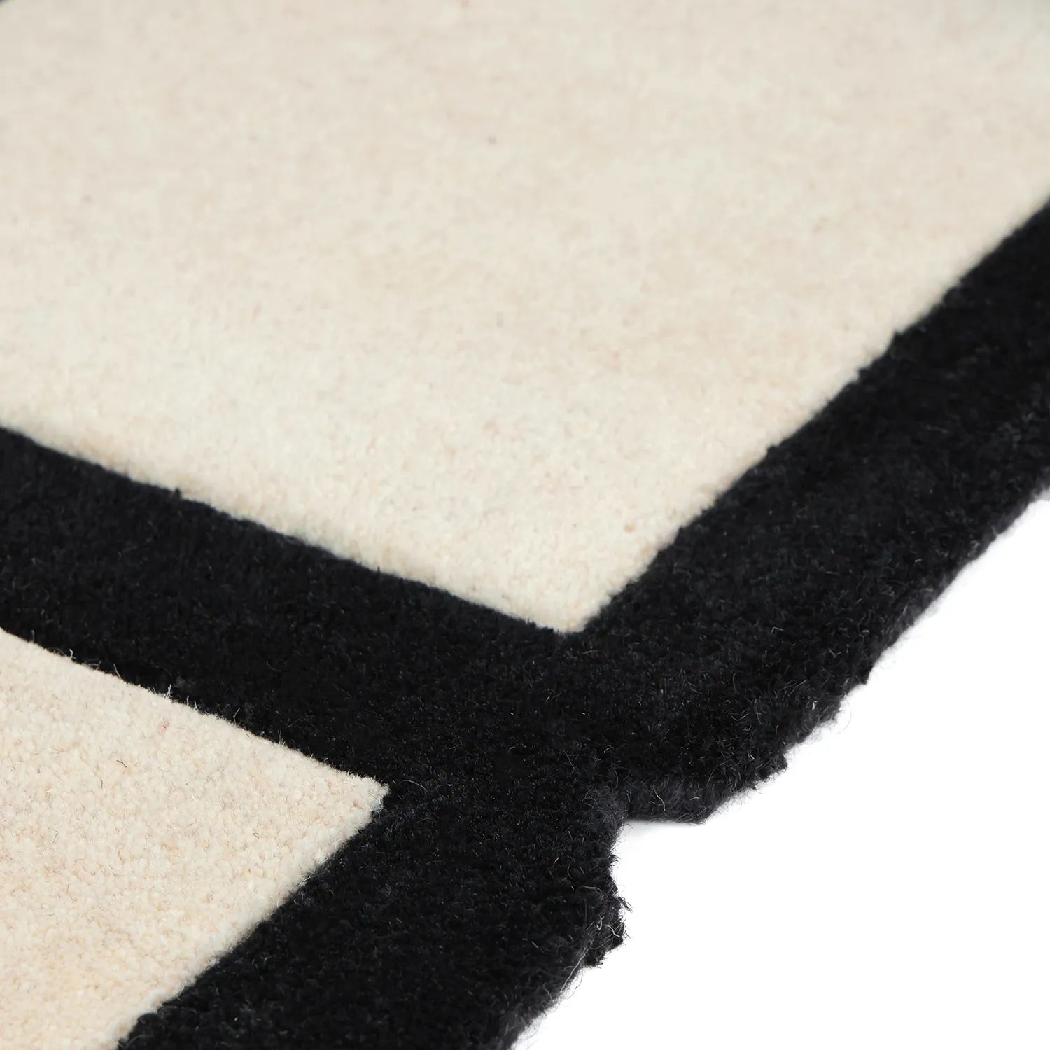 Wool rug - Syl Hand Tufted Wool Premium (black/white)