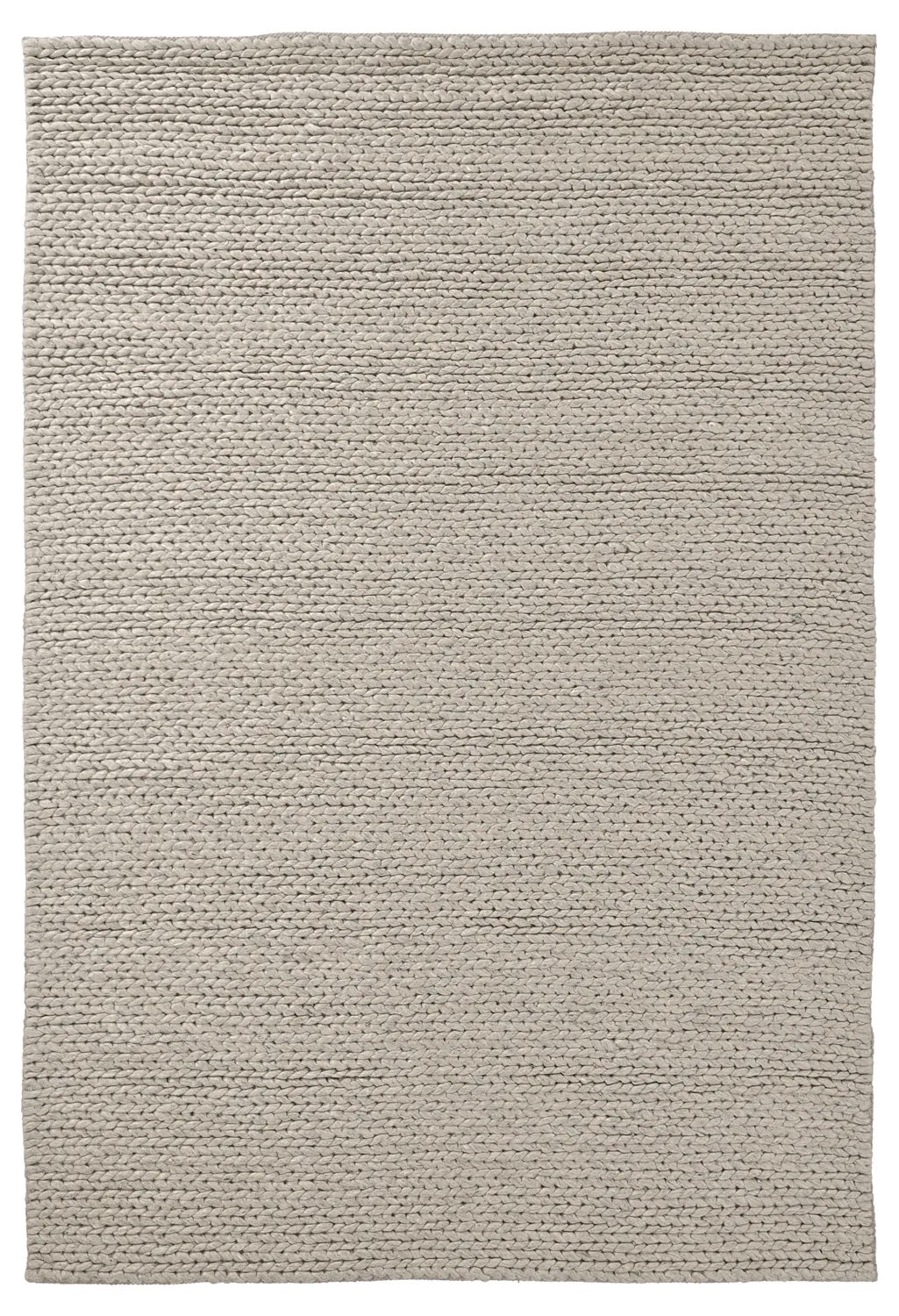 Wool rug - Talvia Braided Wool (grey)