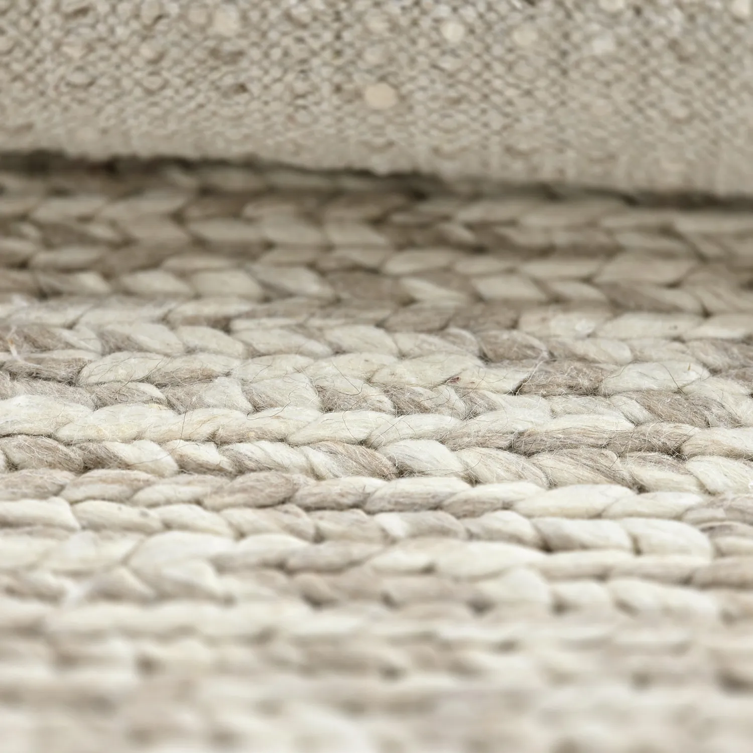 Wool rug - Talvia Braided Wool (nature)