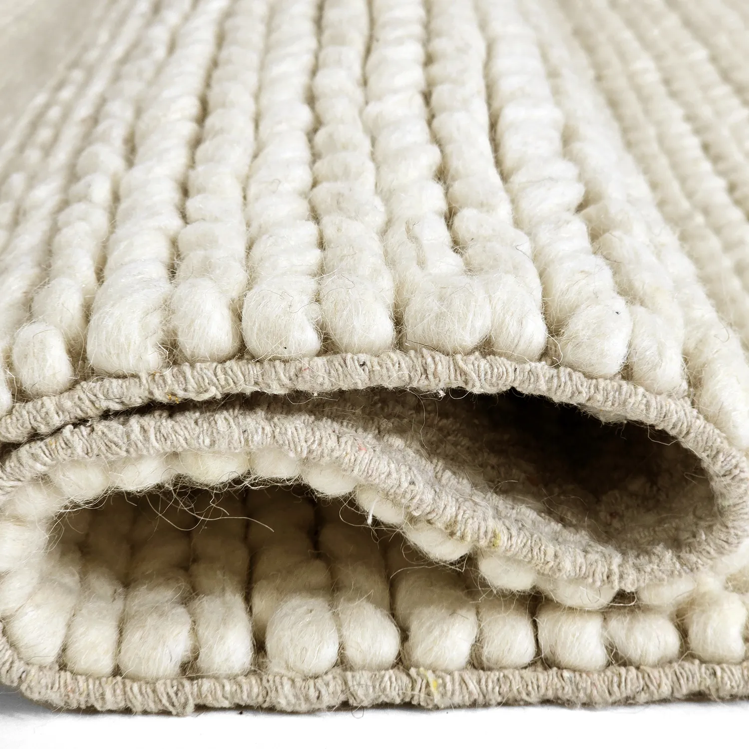 Wool rug - Talvia Braided Wool (off-white)