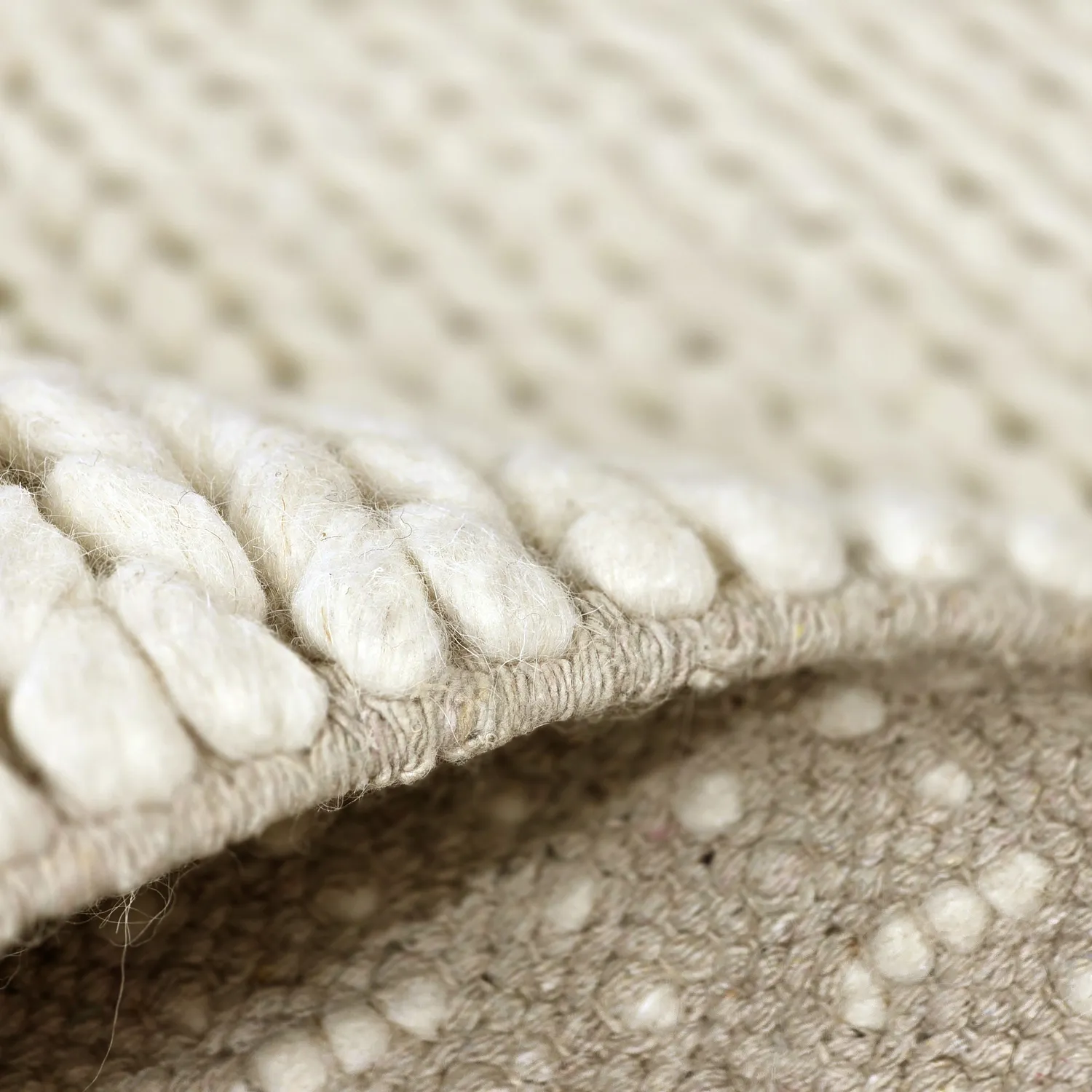 Wool rug - Talvia Braided Wool (off-white)