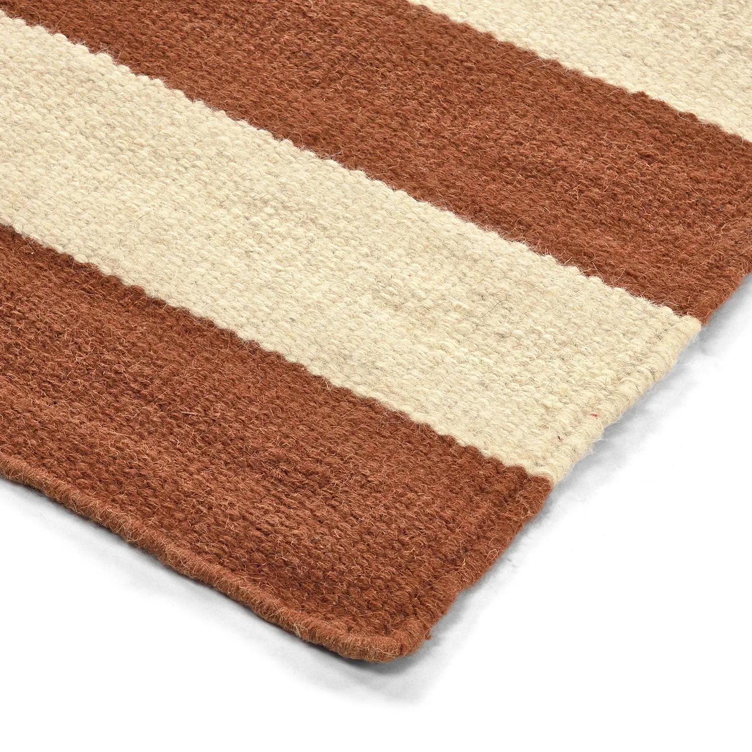 Wool rug - Torquay (cinnamon/white)