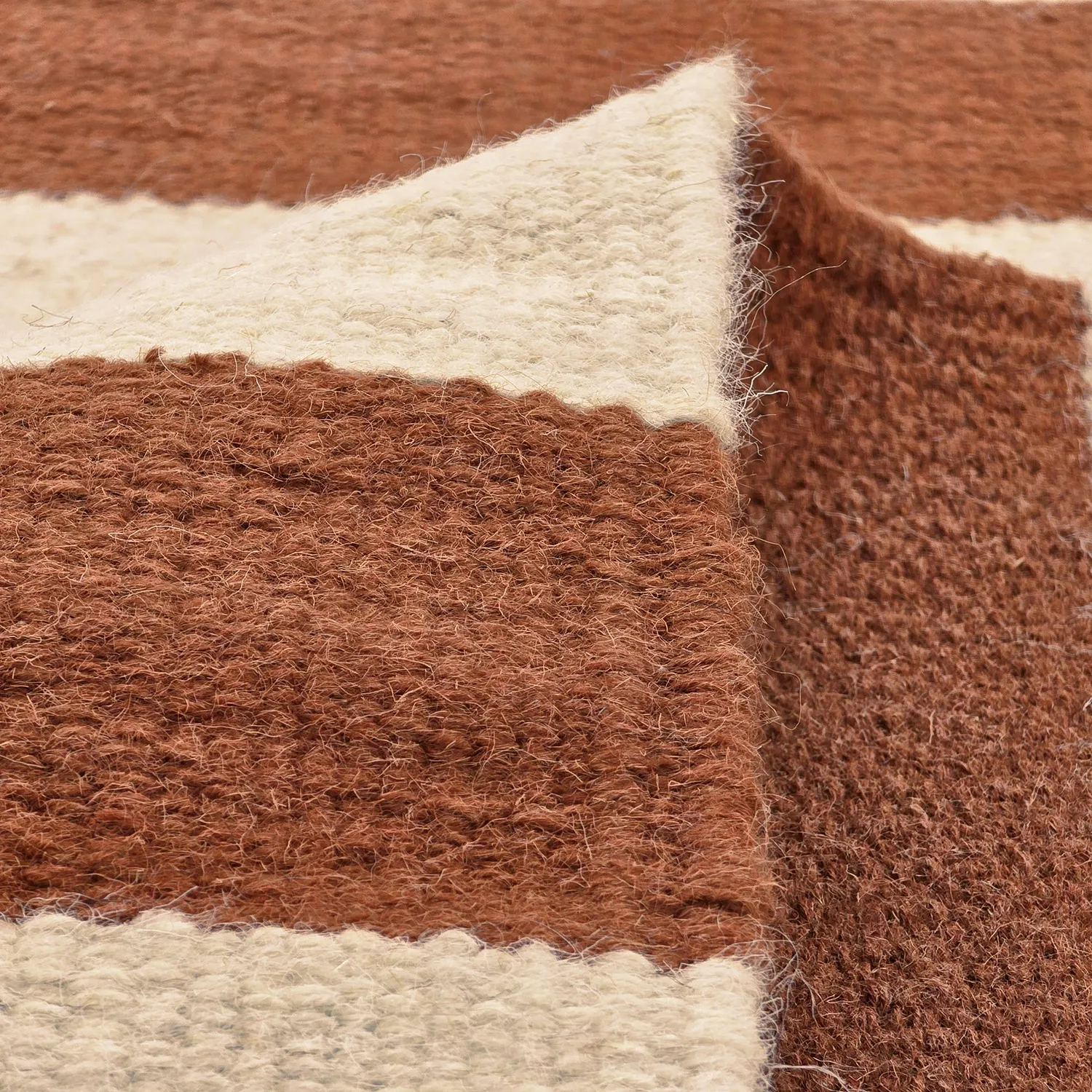 Wool rug - Torquay (cinnamon/white)
