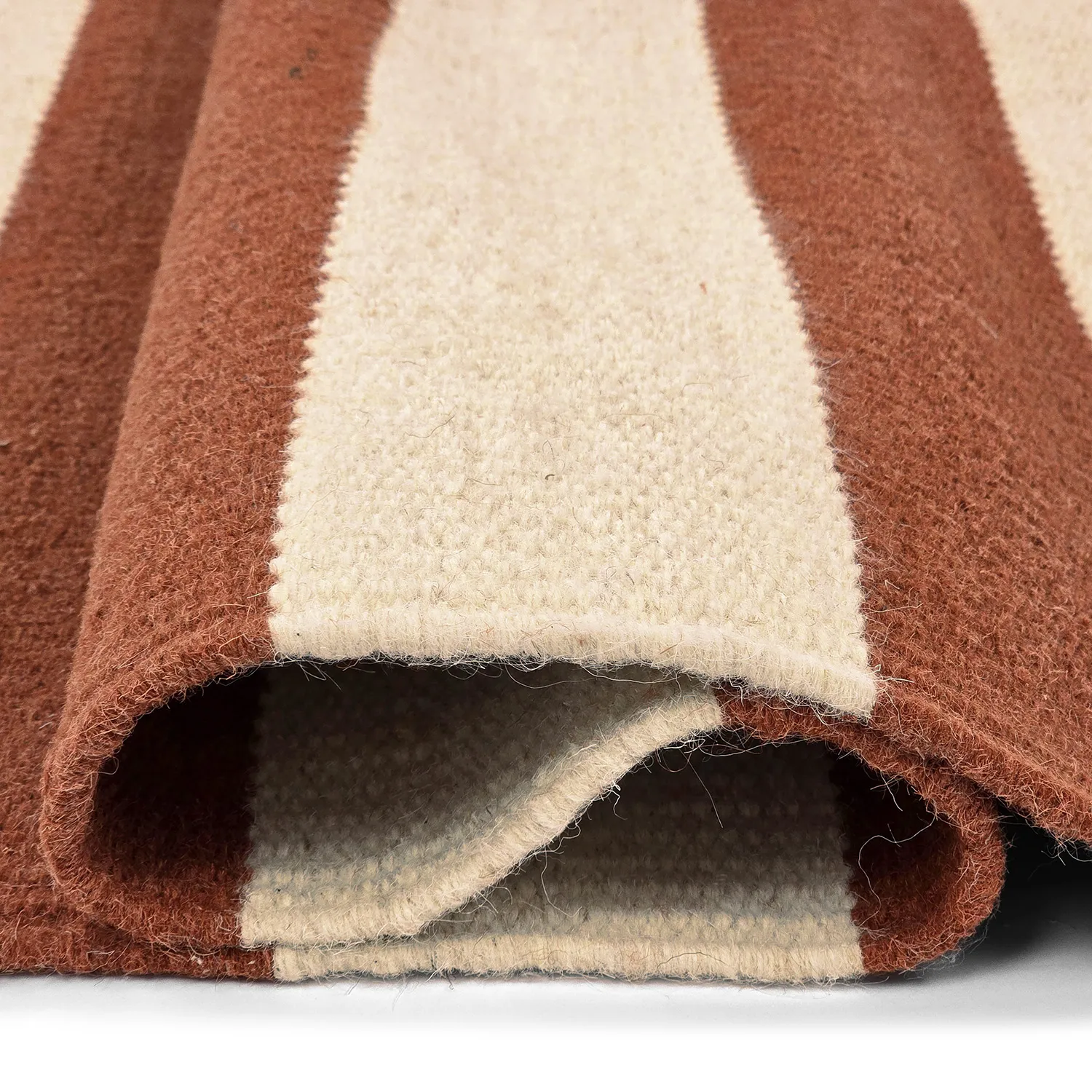 Wool rug - Torquay (cinnamon/white)