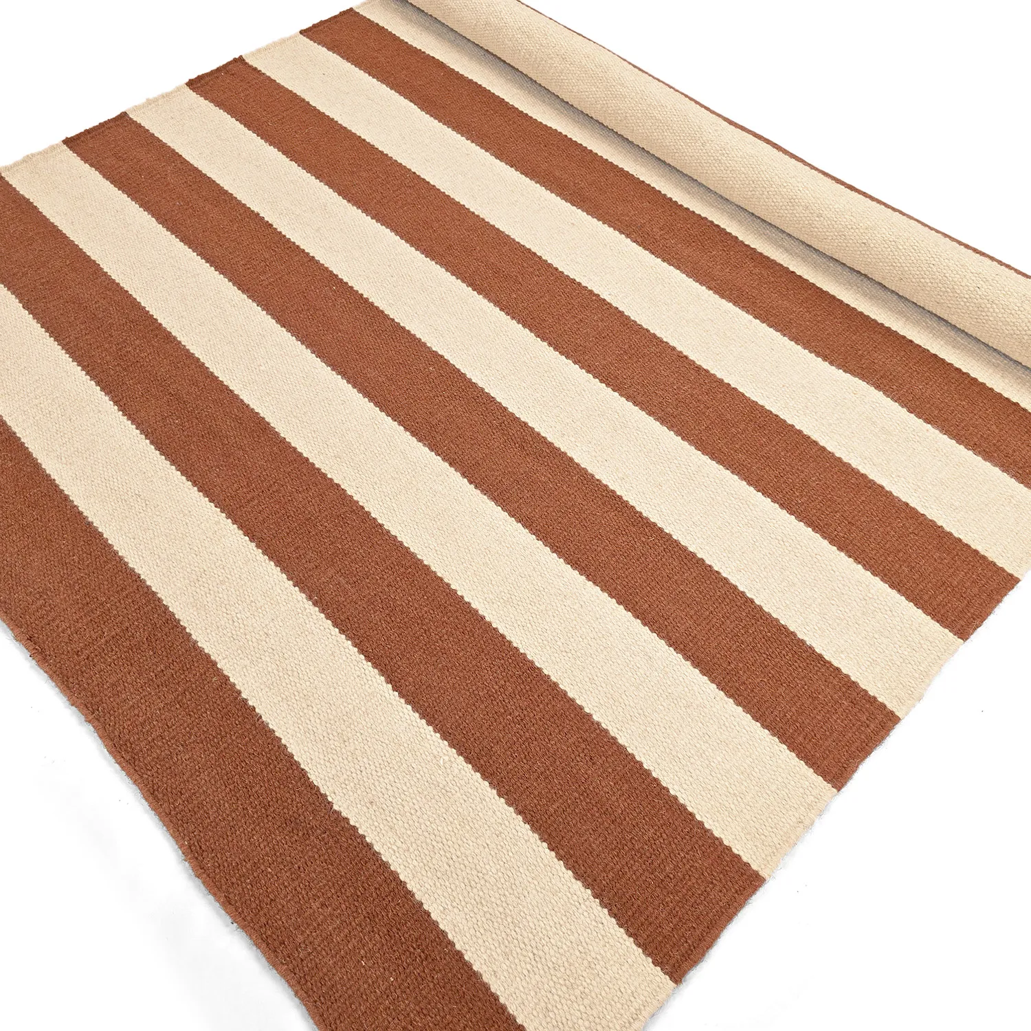 Wool rug - Torquay (cinnamon/white)