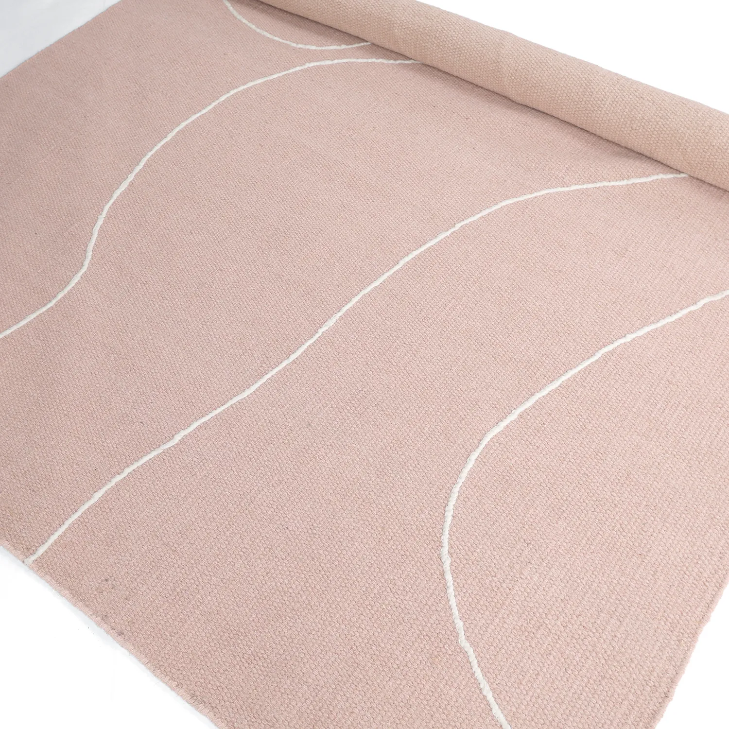 Wool rug - Viseu (dusty pink)