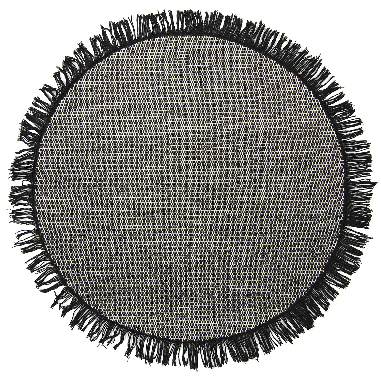 Round rug - Pike (black)