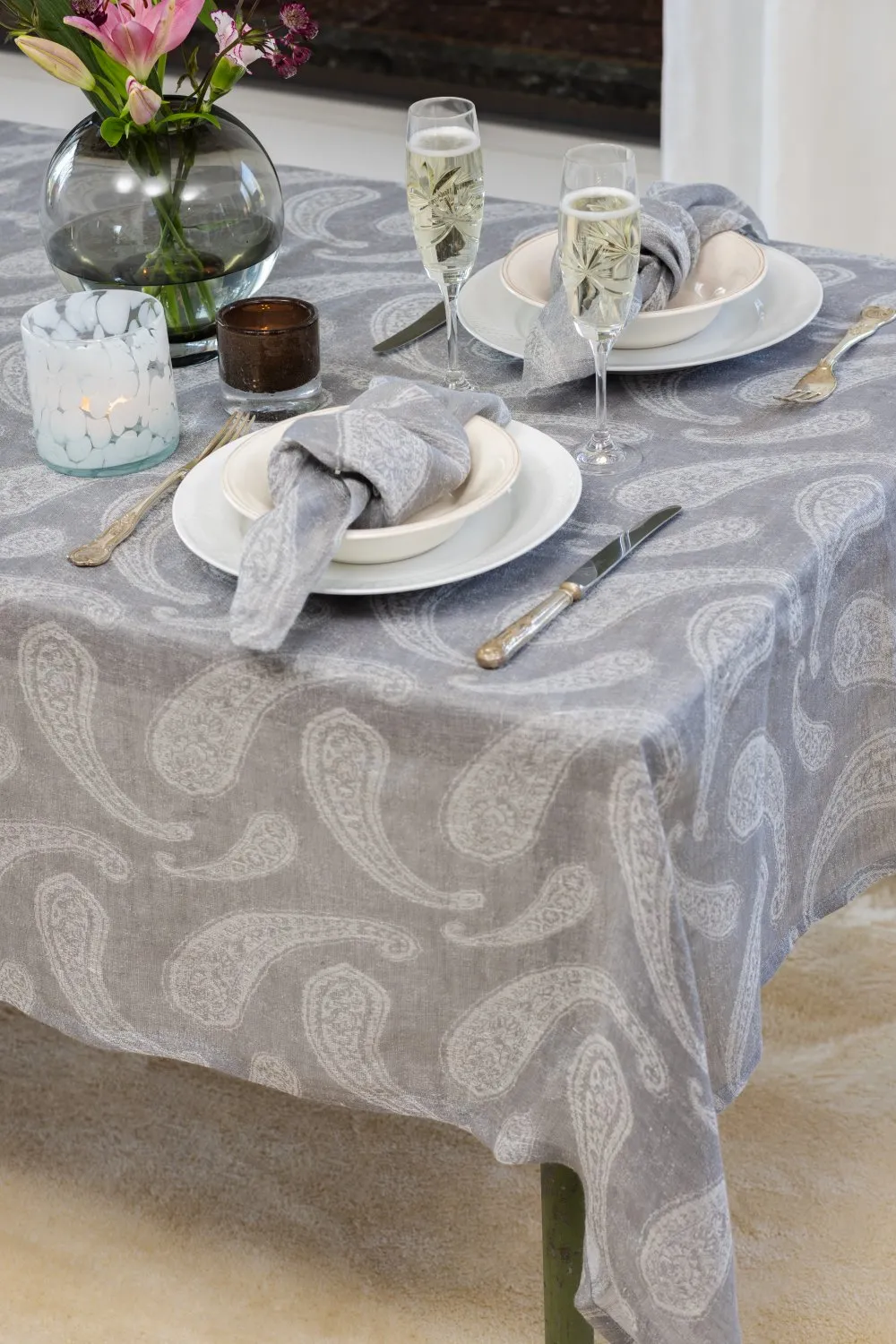 Linen napkin 2-pack - Uma (grey)