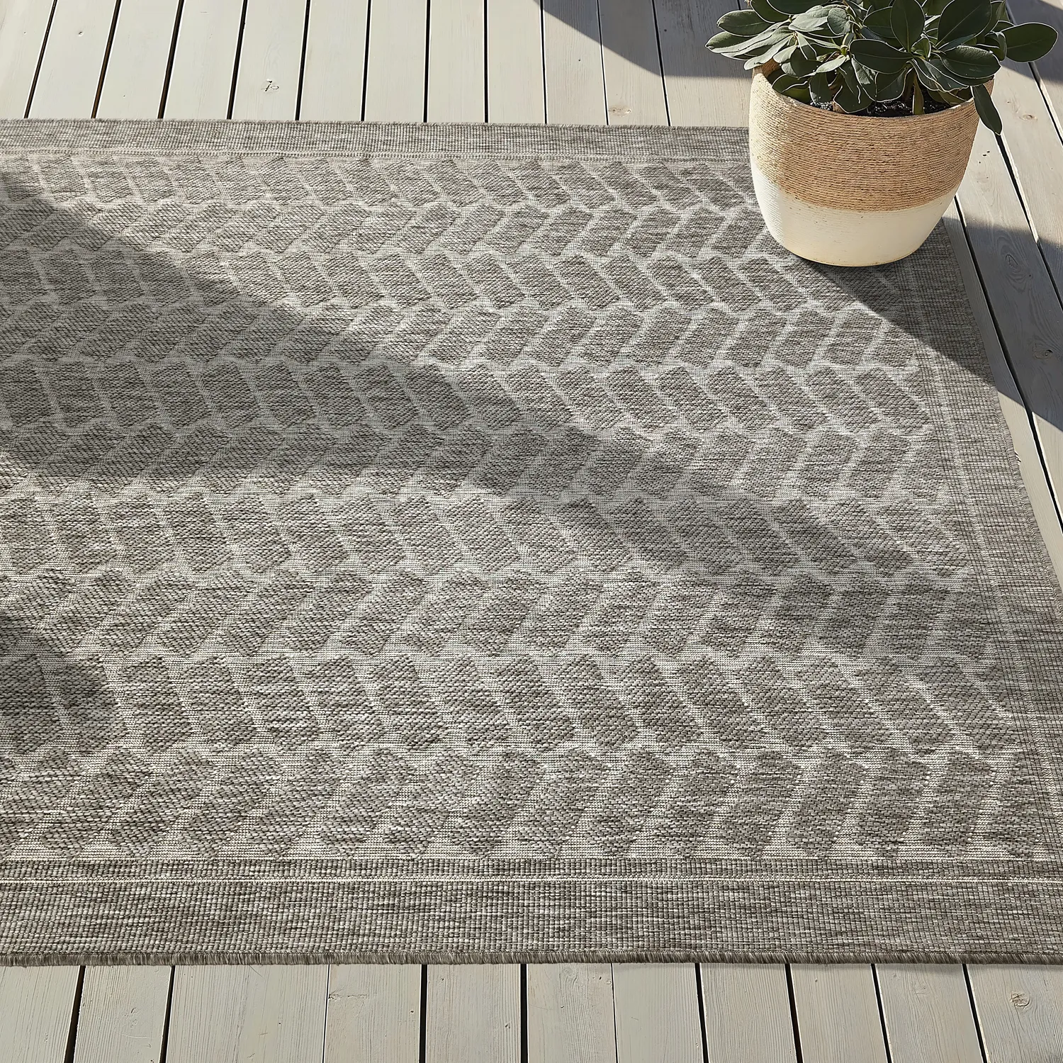Indoor/Outdoor rug - Aria (grey)