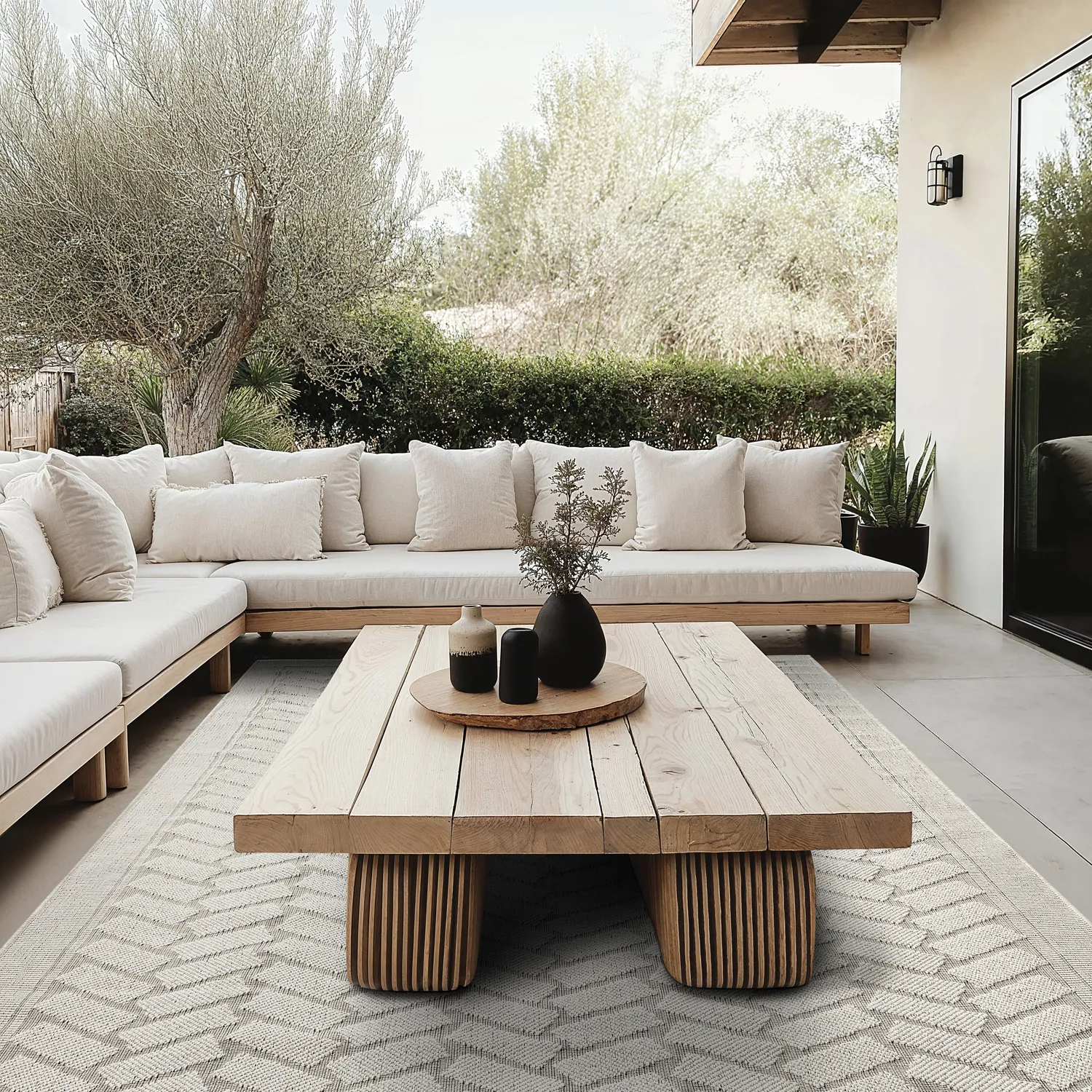 Indoor/Outdoor rug - Aria (off-white)
