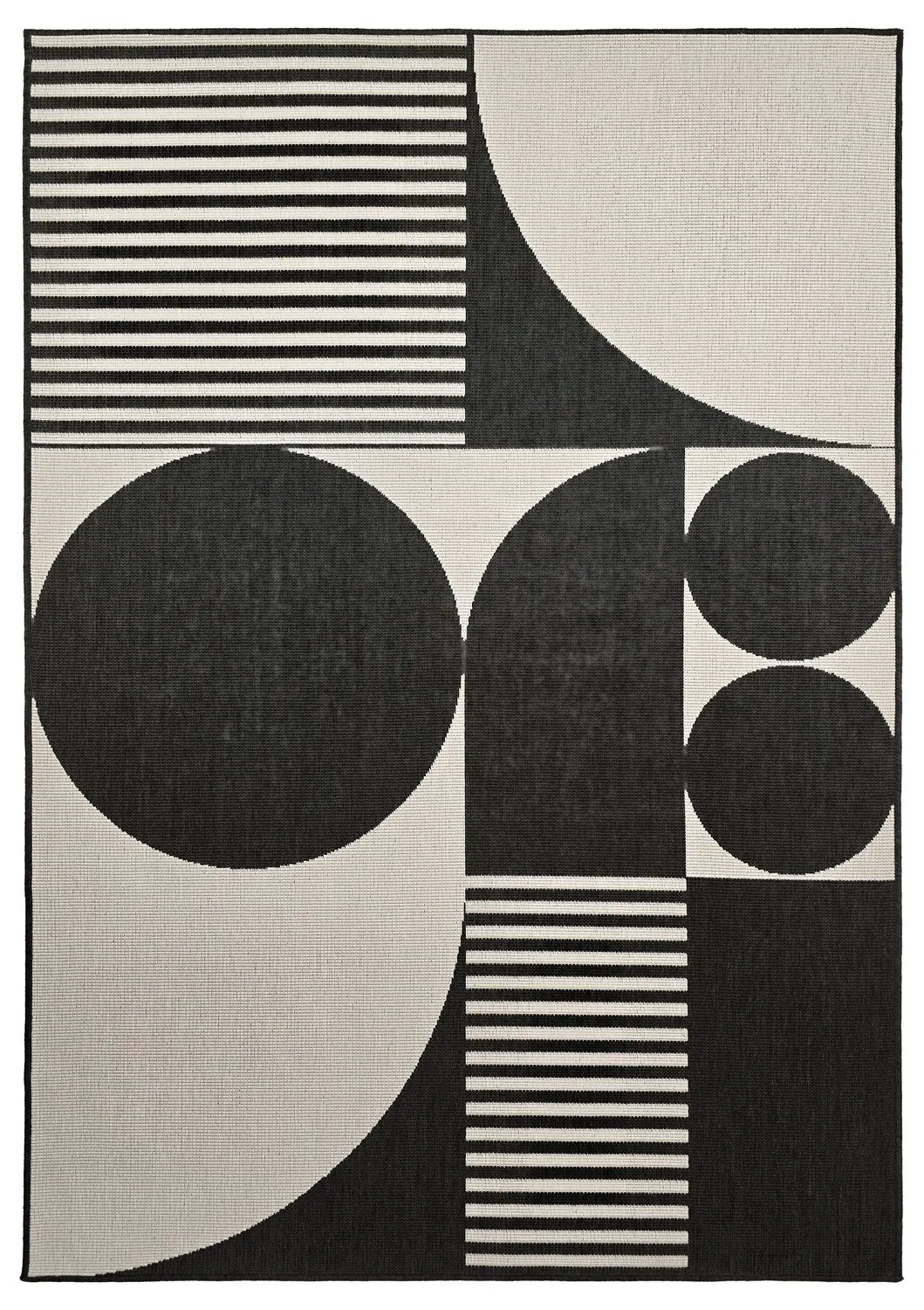 Indoor/Outdoor rug - Aurora (black/white)
