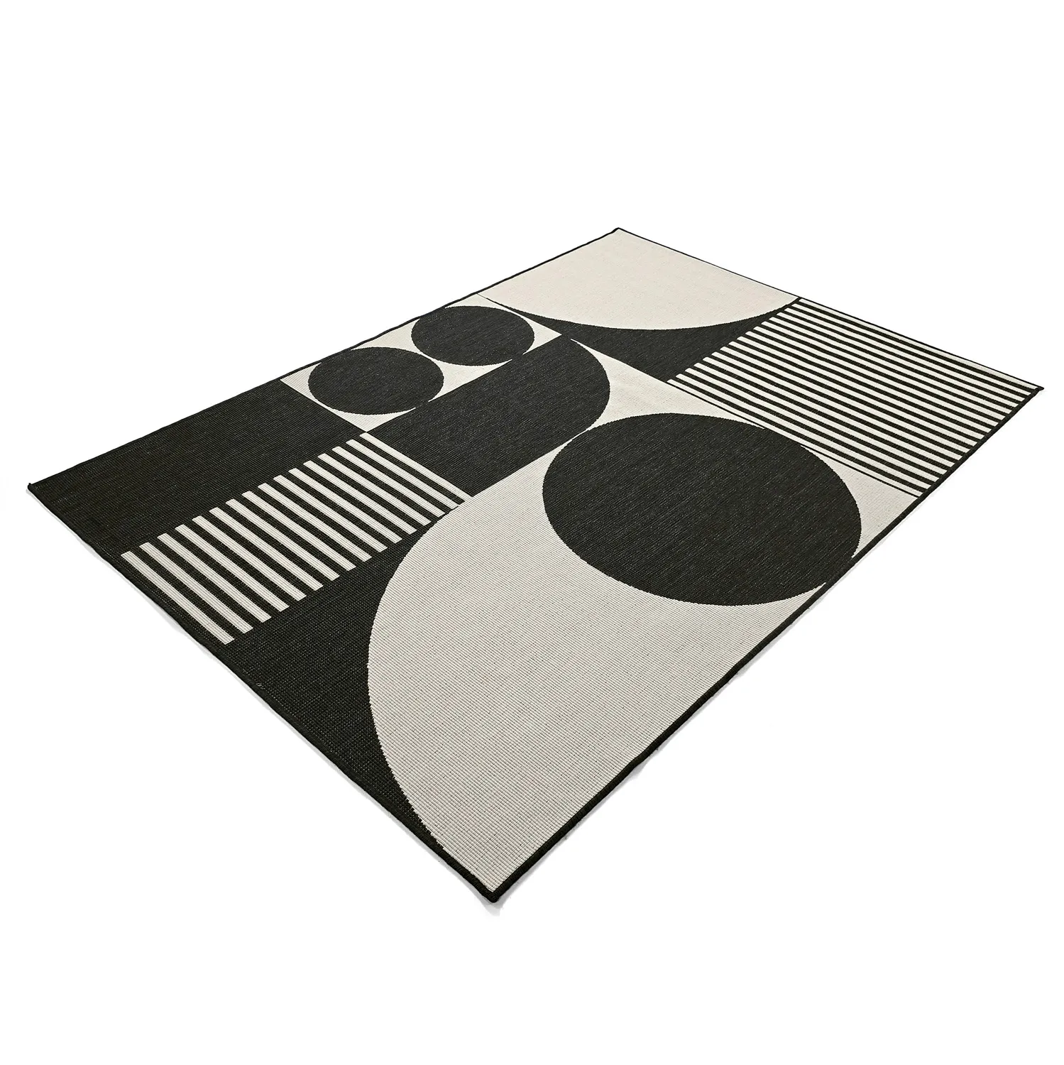 Indoor/Outdoor rug - Aurora (black/white)