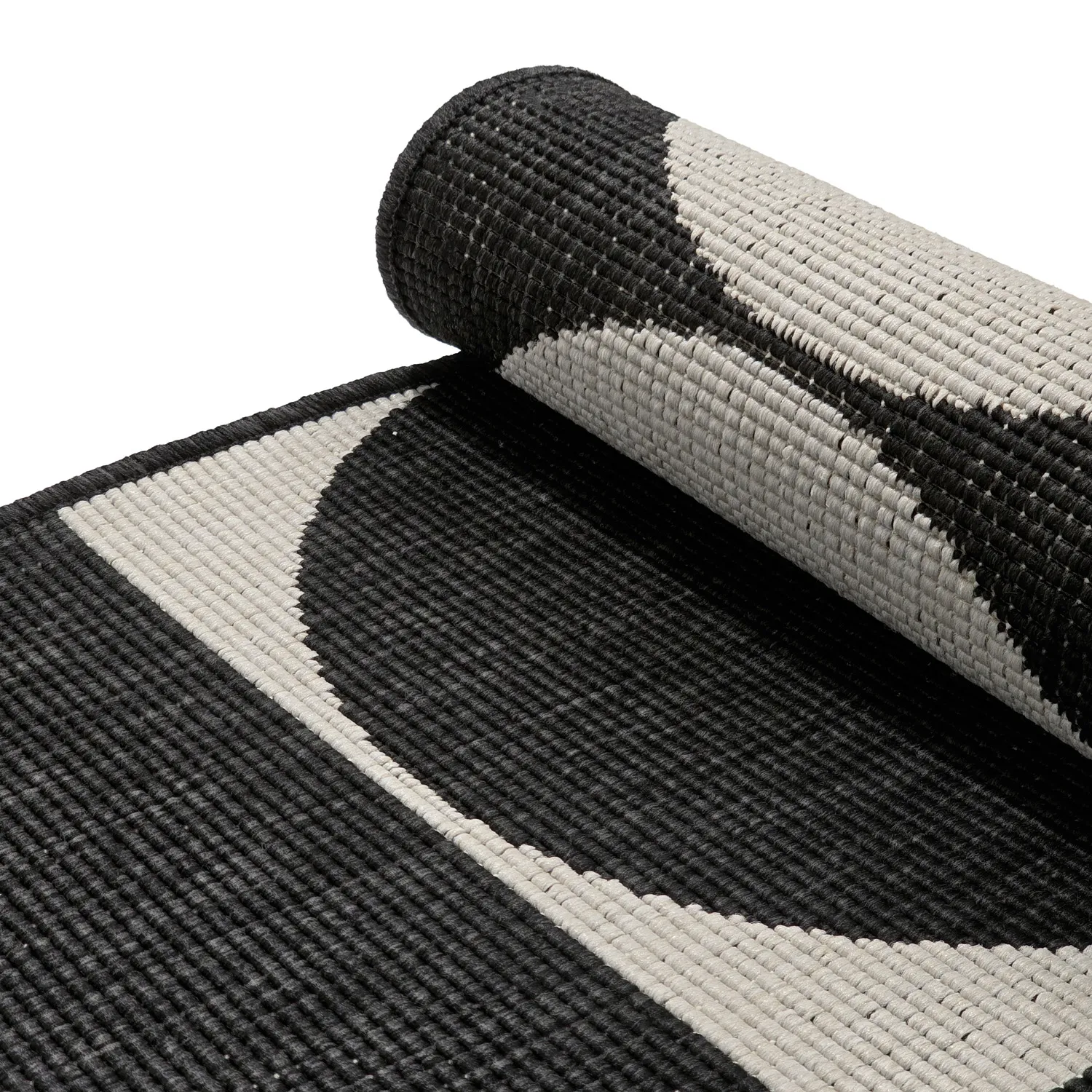 Indoor/Outdoor rug - Aurora (black/white)