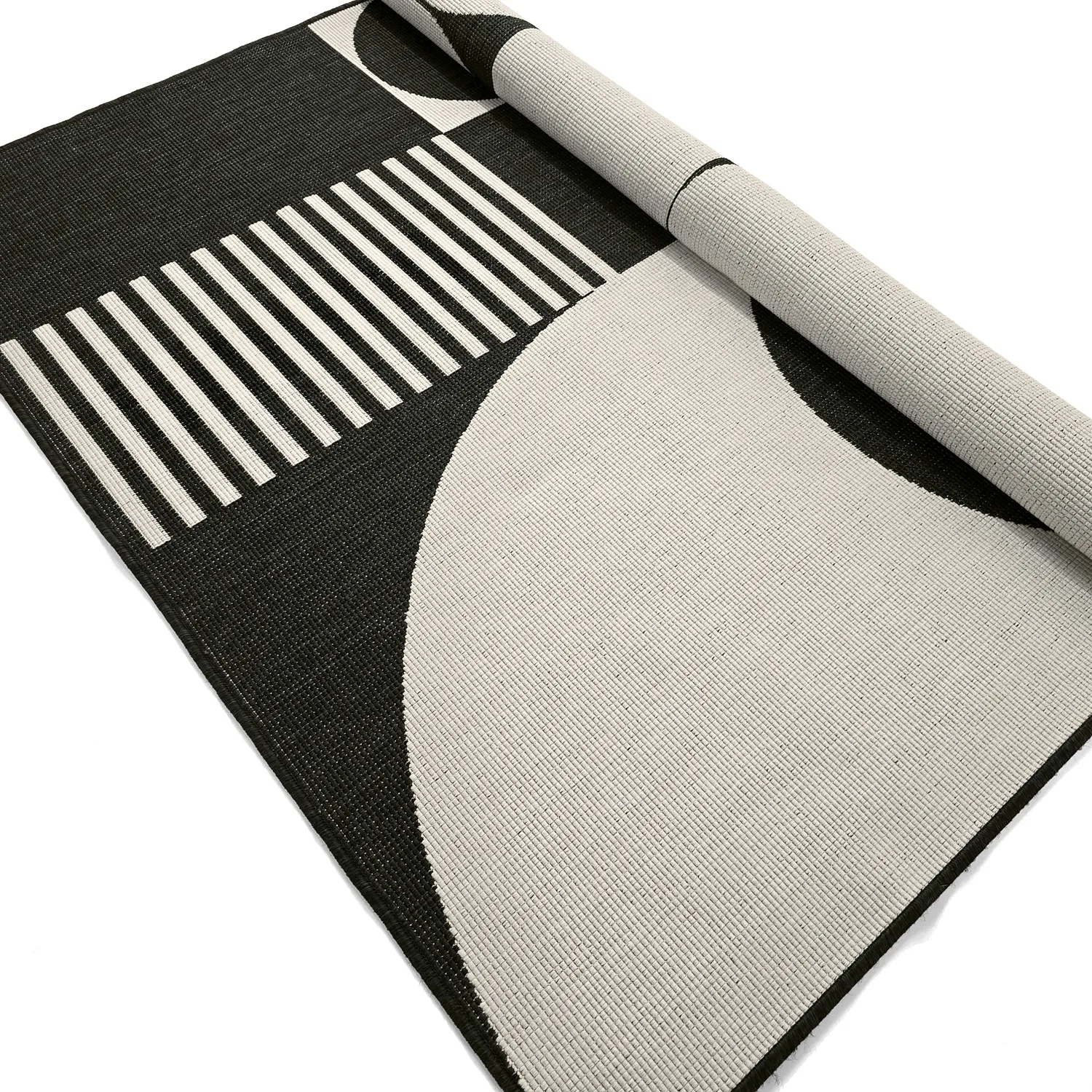 Indoor/Outdoor rug - Aurora (black/white)