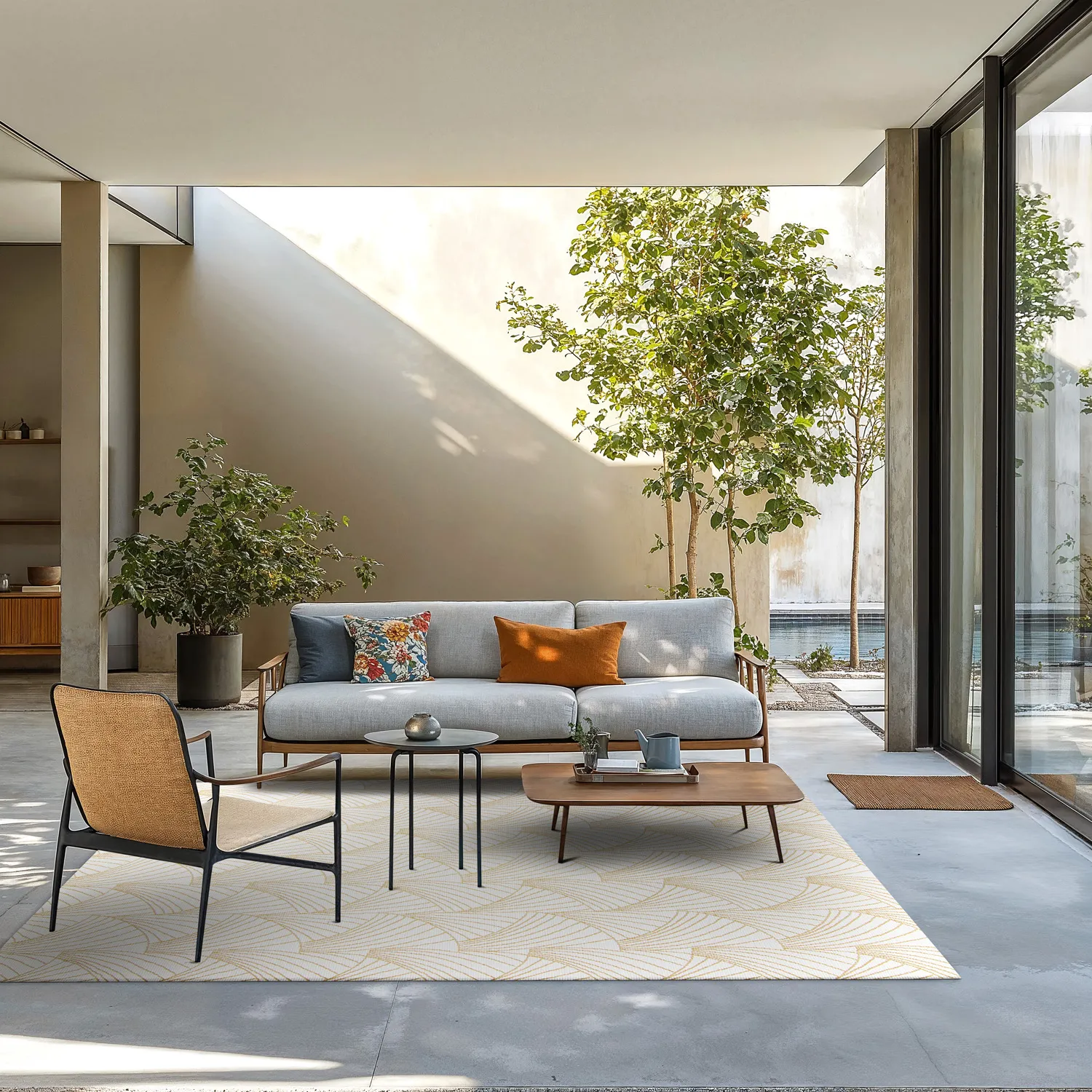 Indoor/Outdoor rug - Beau (yellow)
